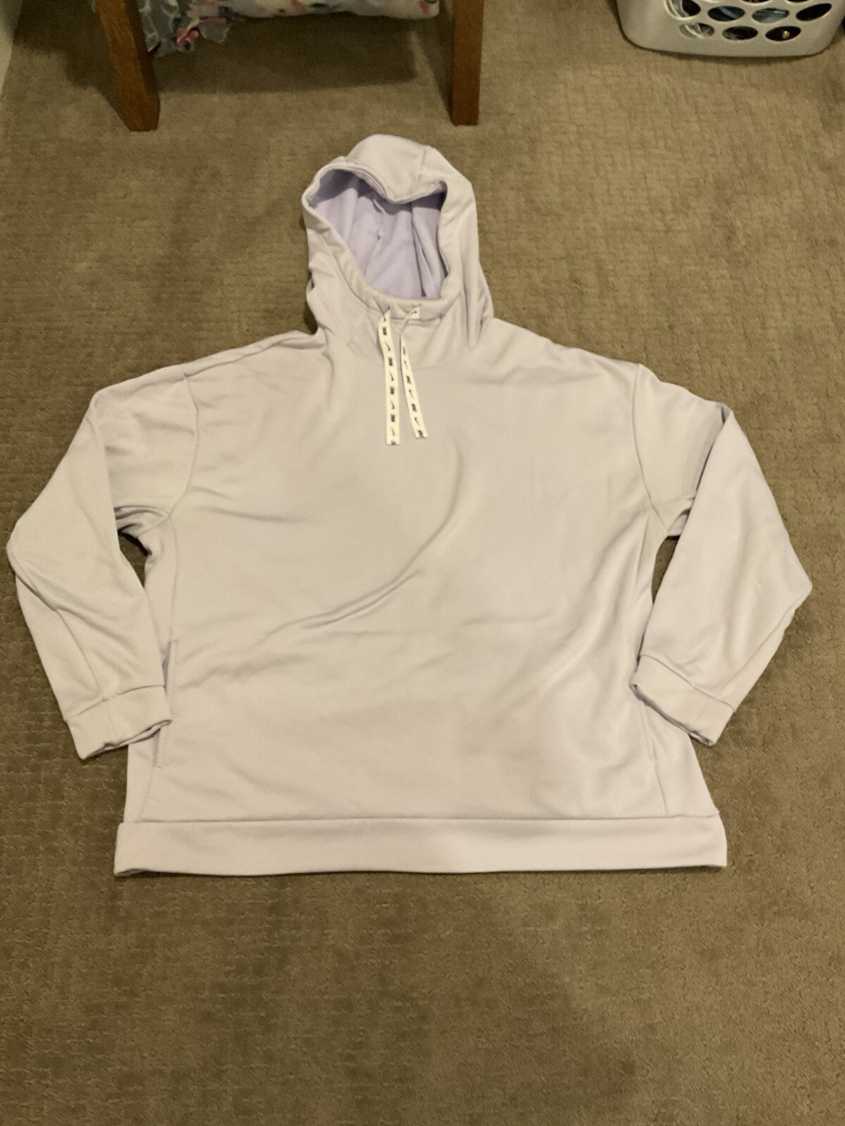 Nike One Therma Fleece Training Hoodie Sweatshirt Light Purple Women’s L