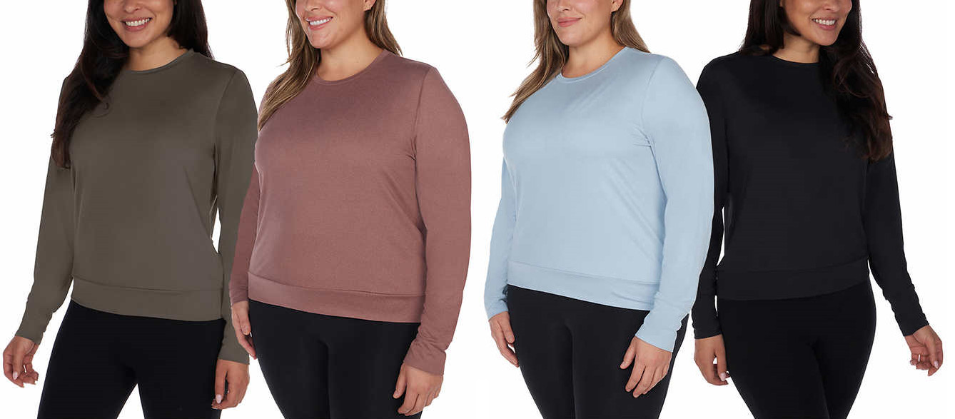 Lukka Lux Ladies’ 2-Pack Long Sleeve Active Top
