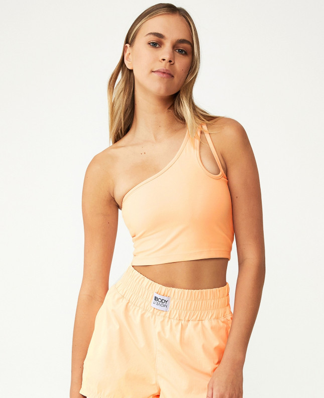 Cotton on Body Women’s Ultra Soft Keyhole Vestlette Top Peach Size XS 3484