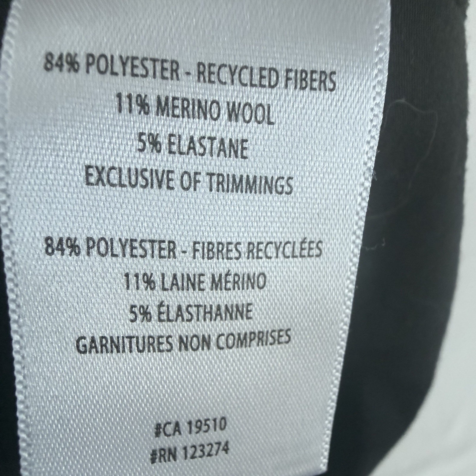 Lole Performance Wool Tee Womens Black Short Sleeve Merino Blend Raglan L Hiking