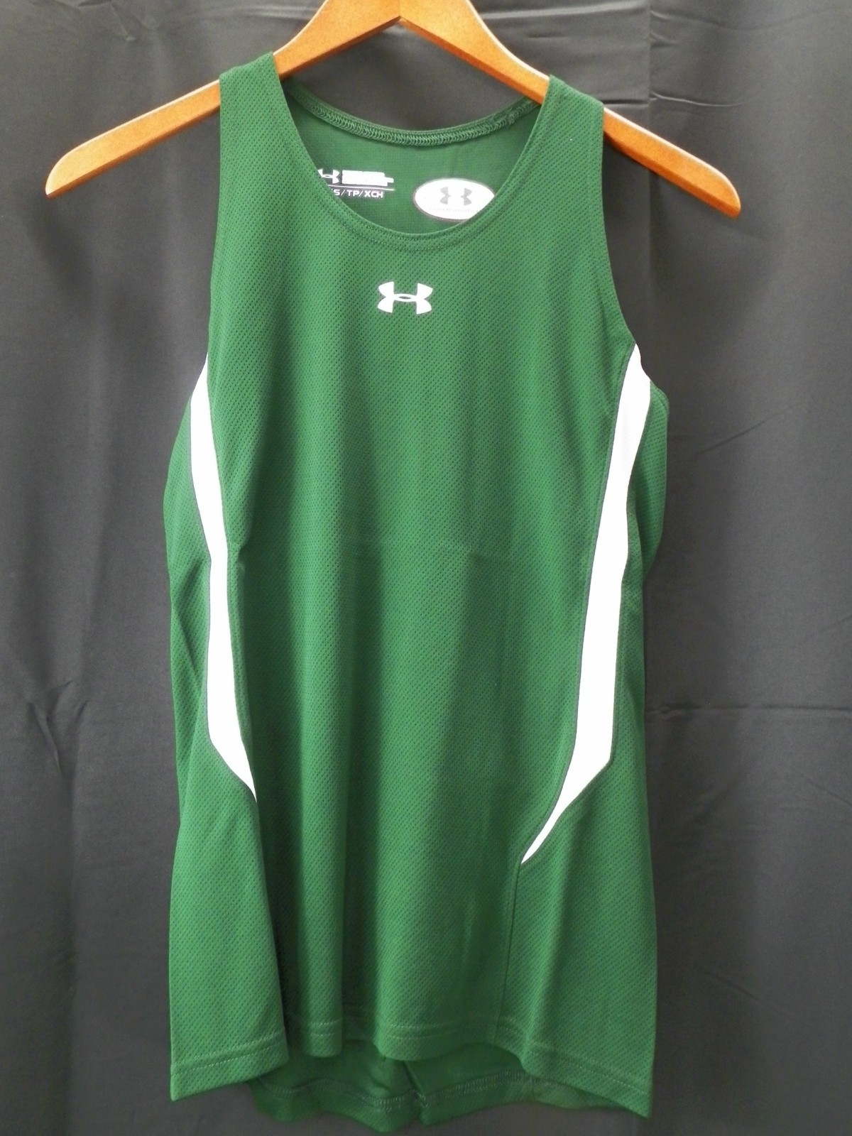 Under Armour Women’s Dark Green White Stripe Tank Top Plus Size 2XL