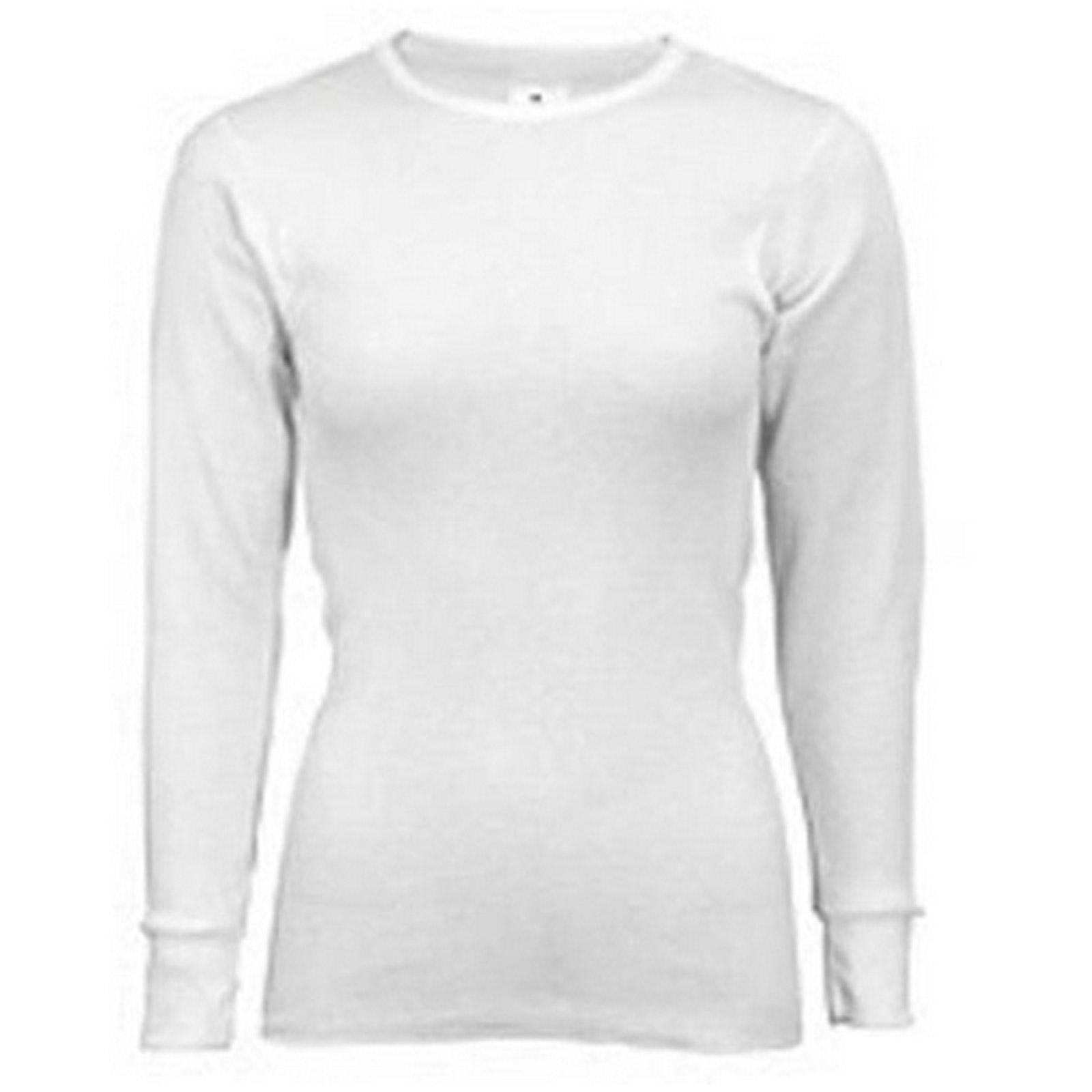 Indera Women’s Thermal Shirt white small