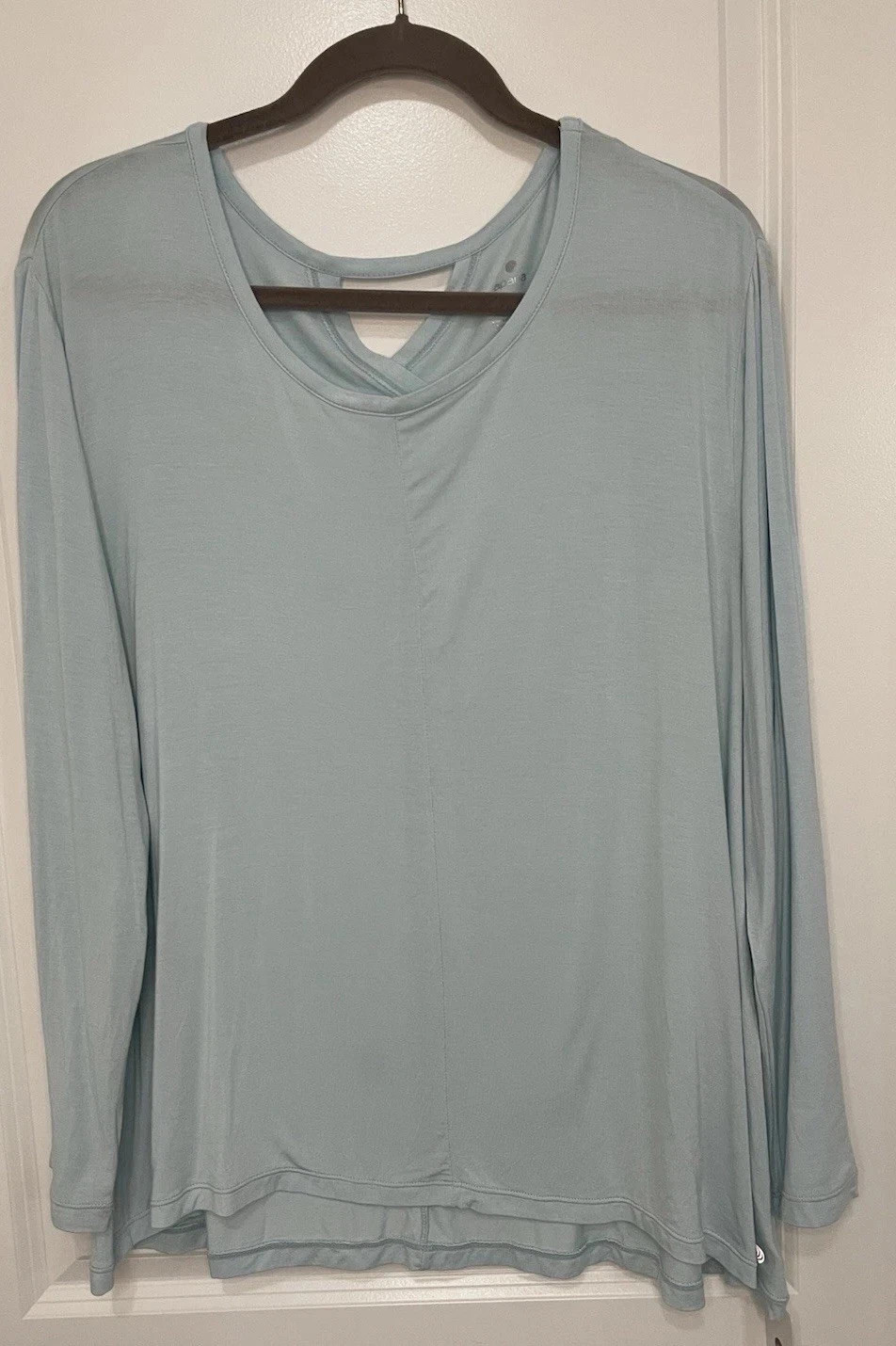 Apana AF3877 Yoga Top Super Soft Long Sleeve Keyhole Back Shirt PICK SIZE
