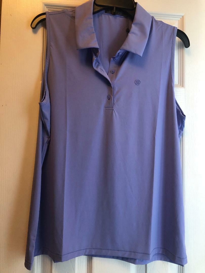 NWT G/FORE Lavender Purple Featherweight Sleeveless Polo Golf Shirt M L & XL