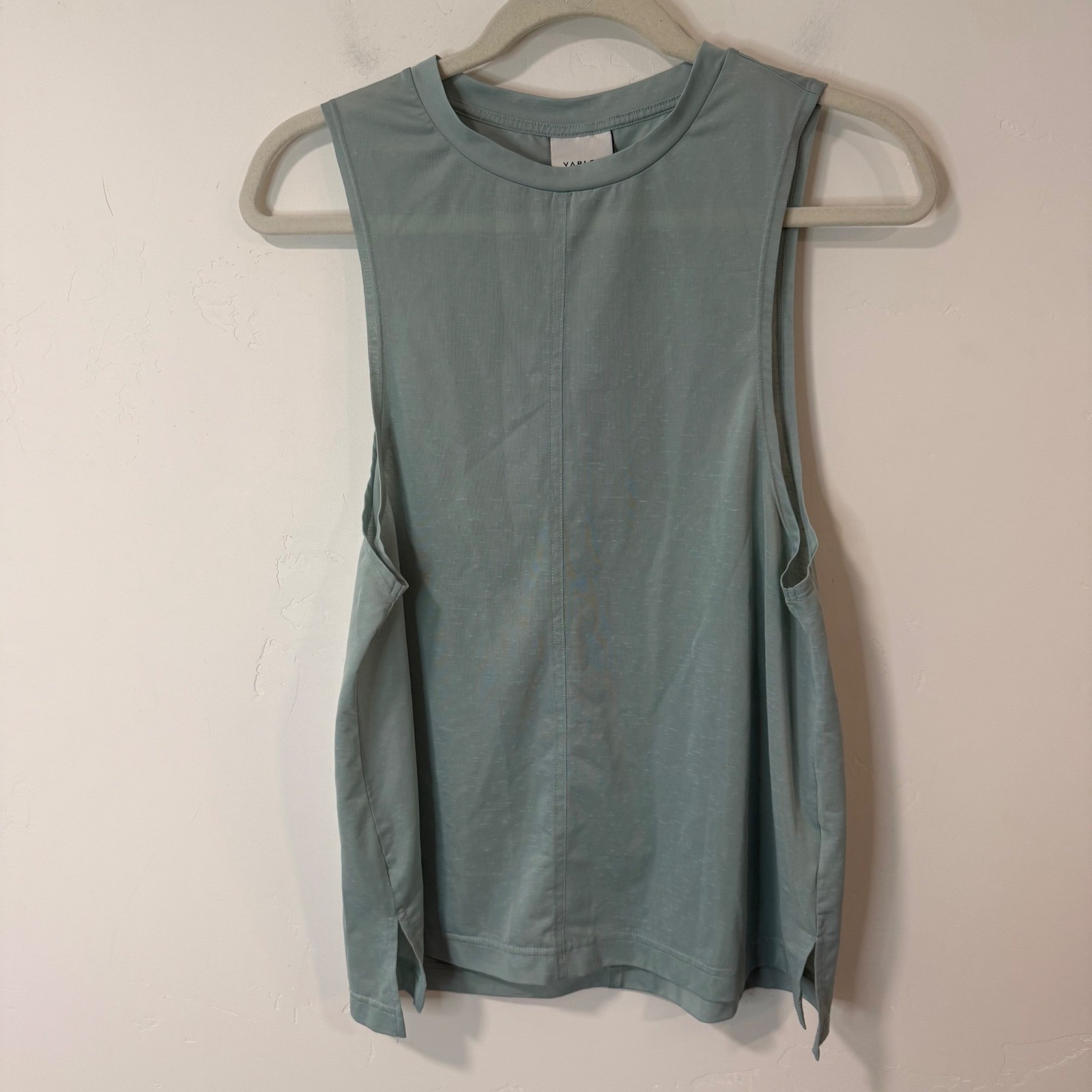 Varley Womens Mariposa Tank Top XS Blue Tissue Jersey Excellent Muscle Tee