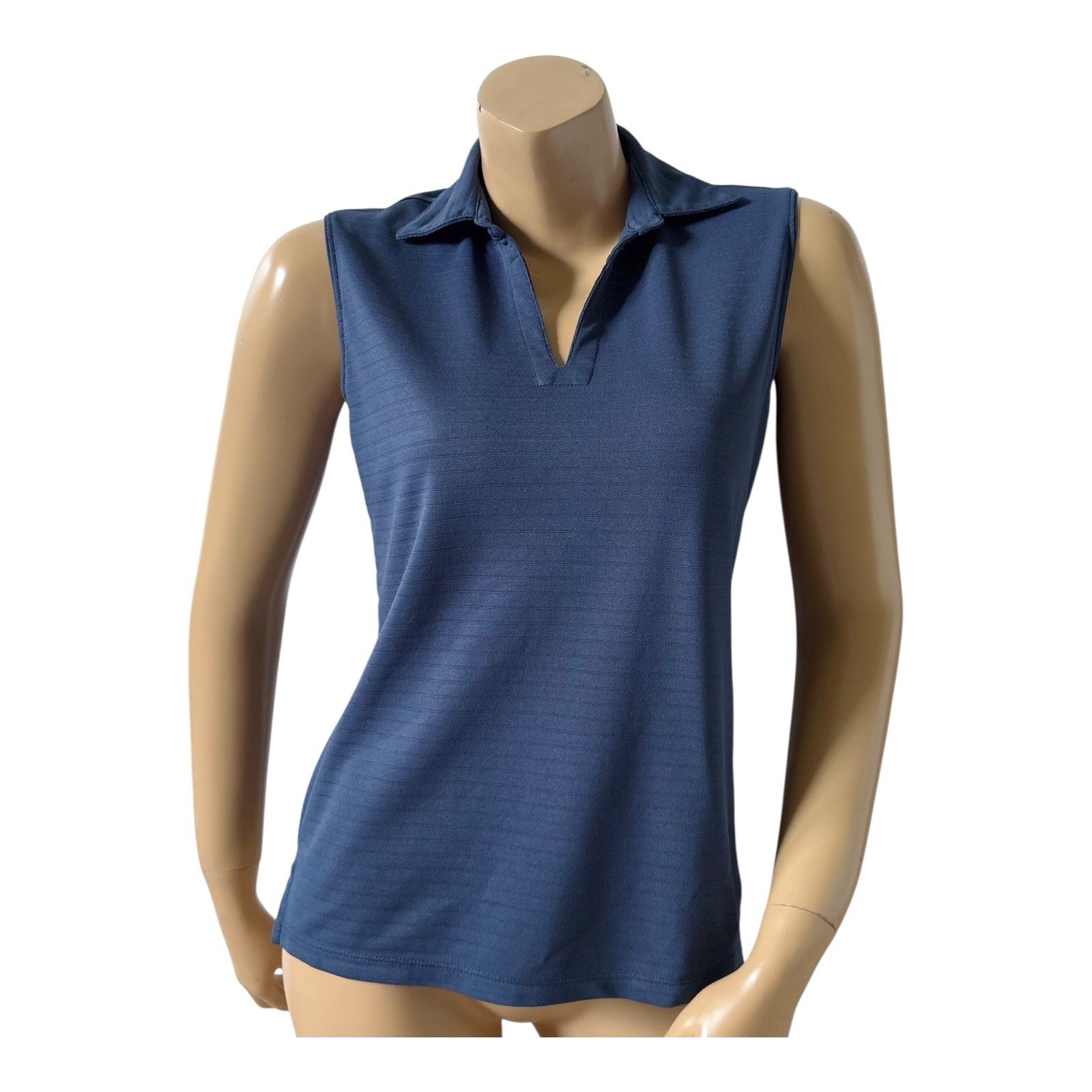 Lady Hagen Hydro-Dri Golf Polo Womens Small Blue Sleeveless Shirt Performance