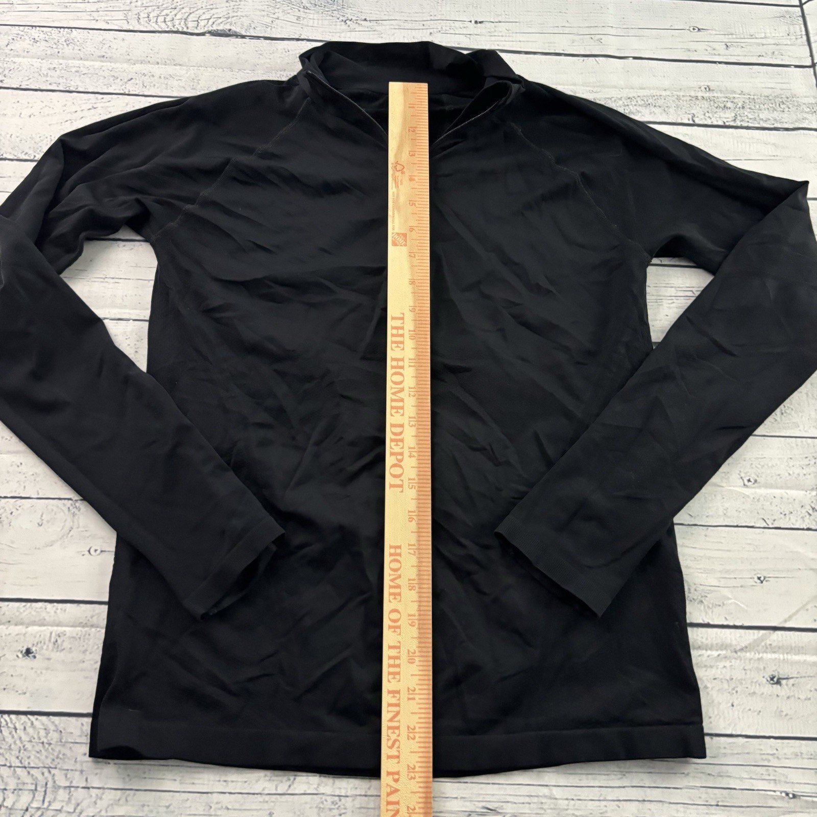 Athleta Momentum 1/2 Zip Solid Long Sleeve Top Women’s Medium Black