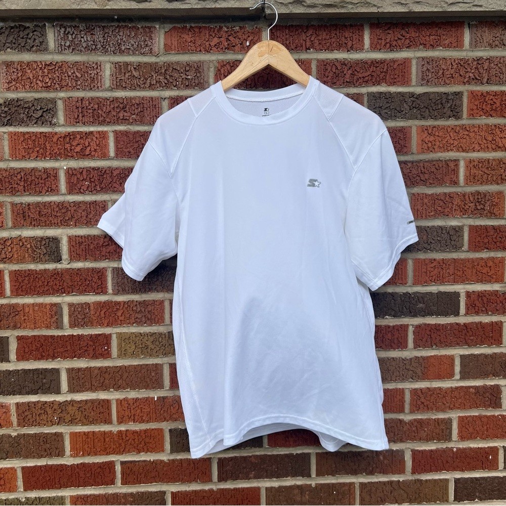 Starter White Athletic Short Sleeve Top Shirt