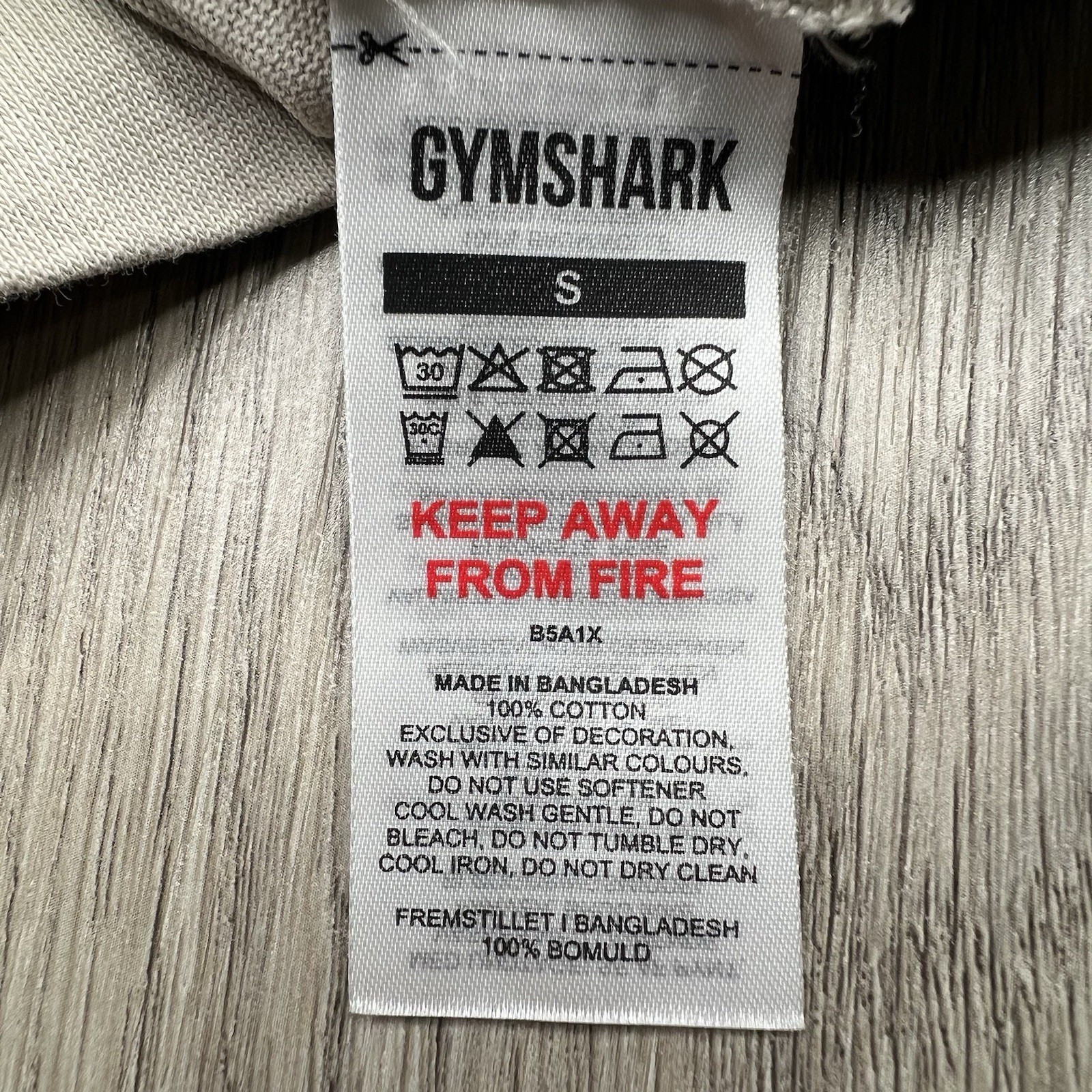 Gymshark Monogram Oversized Heavyweight Long Sleeve Shirt Women’s Size S Small