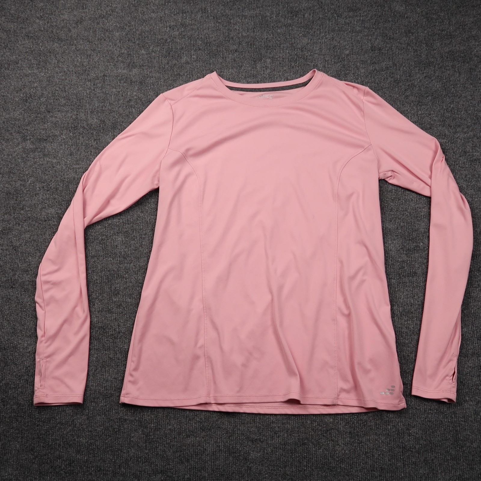BCG Long Sleeve Shirt Womens XL Pink Athletic Performance Recycled Polyester Top