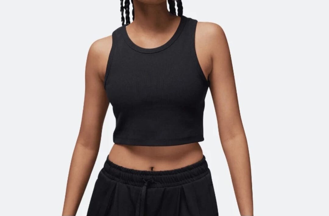 Air Jordan Women’s Tank Top DX4700-010 Black SZ Large LG Brand New W/ Tags $42