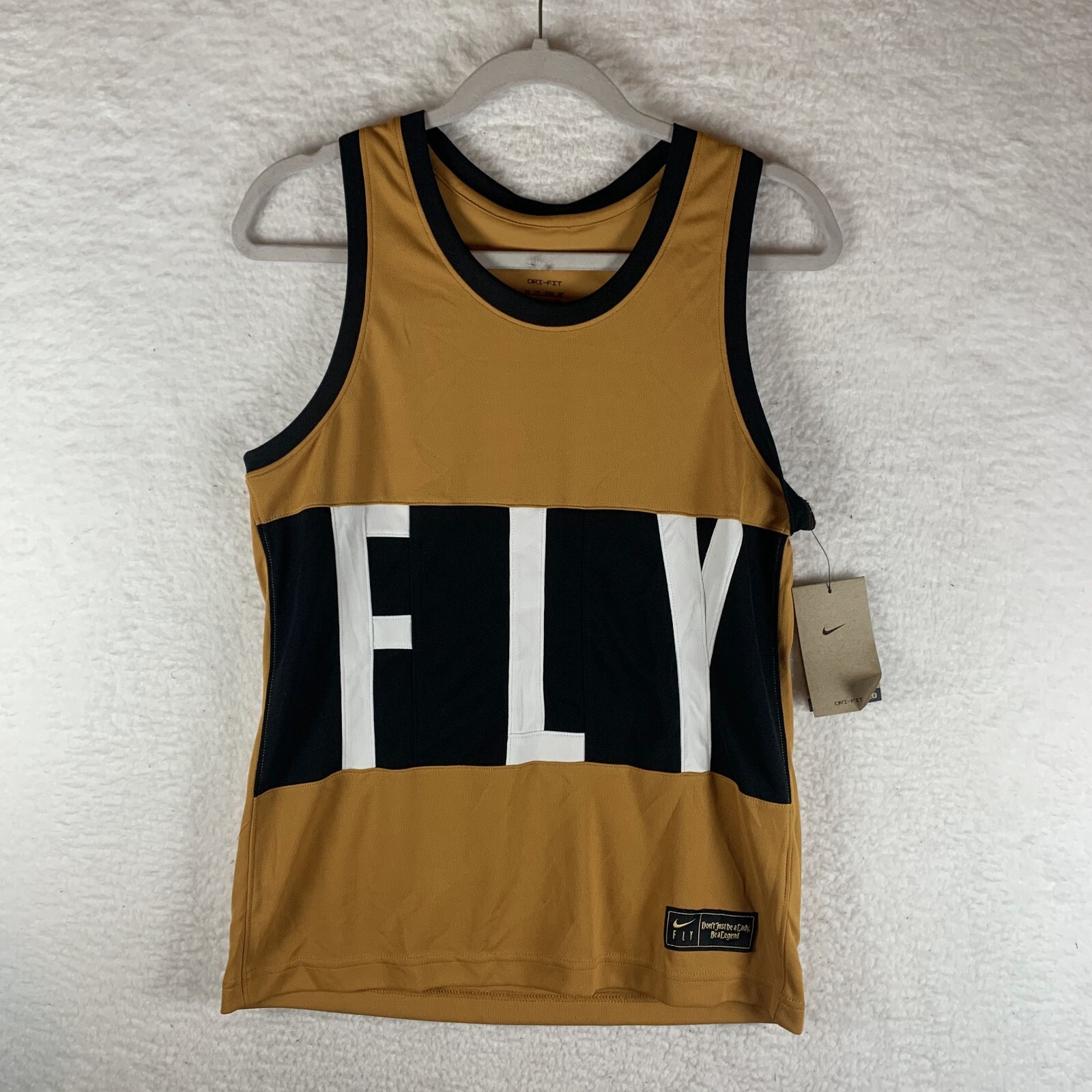 Nike Swoosh Fly Basketball Jerseys Women’s XS Brown Dri-Fit Tank Top 7092