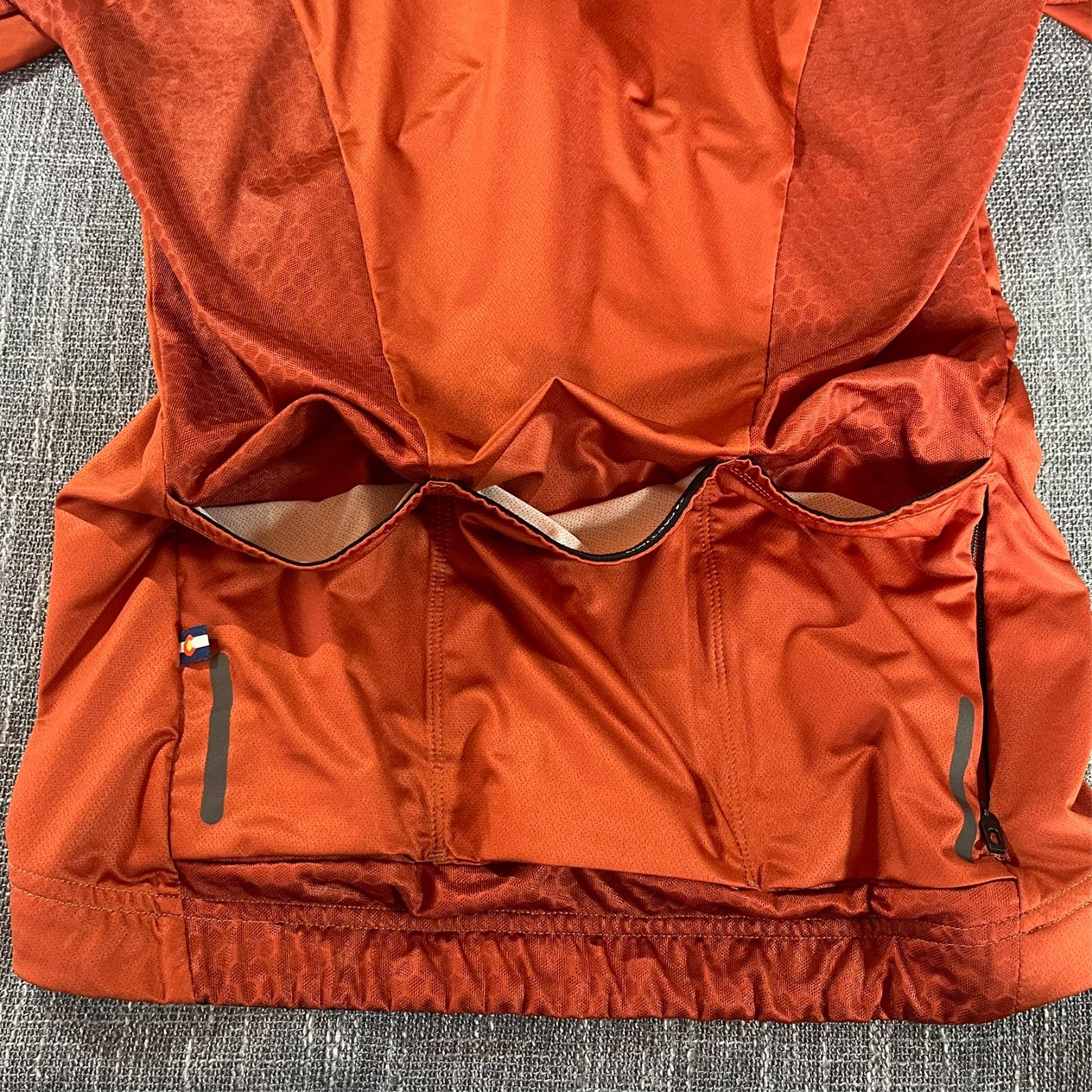 Pactimo Womens Size S Summit Jersey Burnt Orange Lightweight Cycling Top