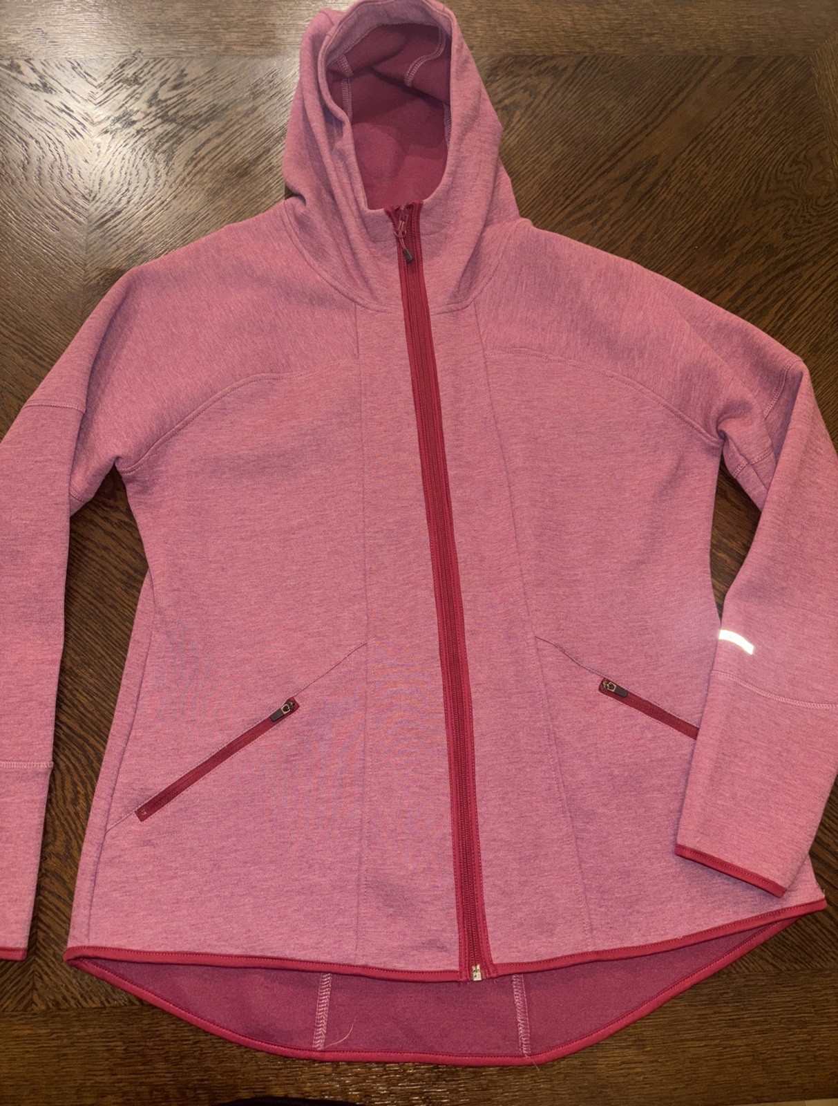 Avalanche Pullover Sweater Womens XL Top Athletic Zip Up Pink Hooded sweater