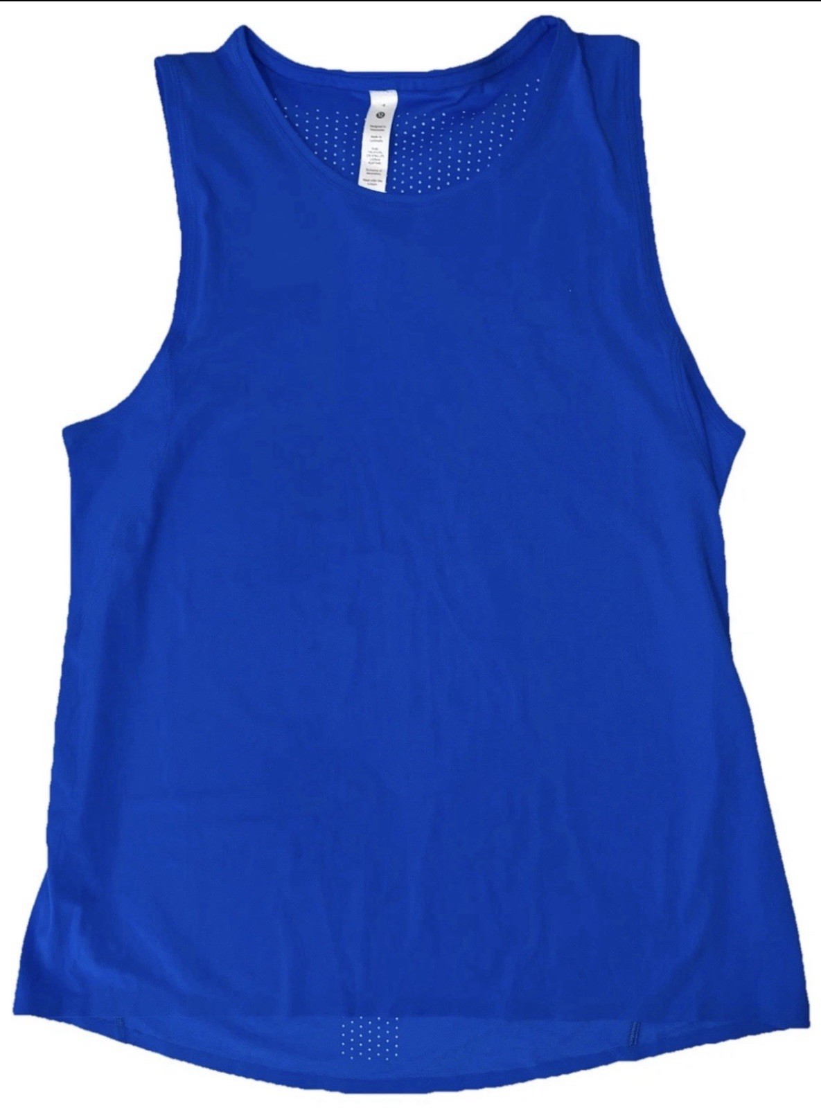 NWT☀️LULULEMON☀️SIZE 4☀️AUTHENTIC☀️RUN ON TANK☀️BRILLIANT BLUE☀️AUTHENTIC☀️