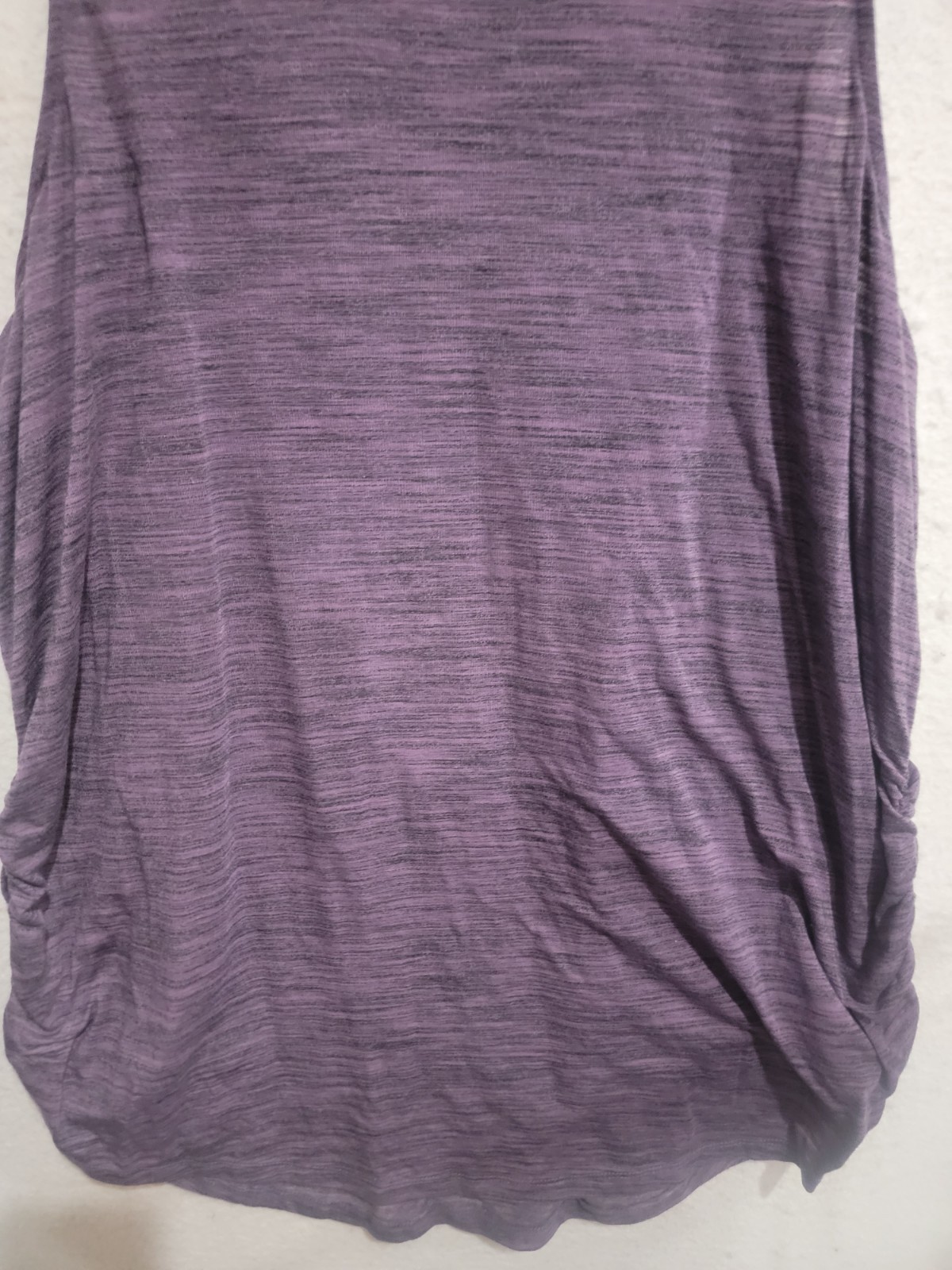 Torrid Active Purple Space Dye Ruched Side Performance Tank Top Size 2