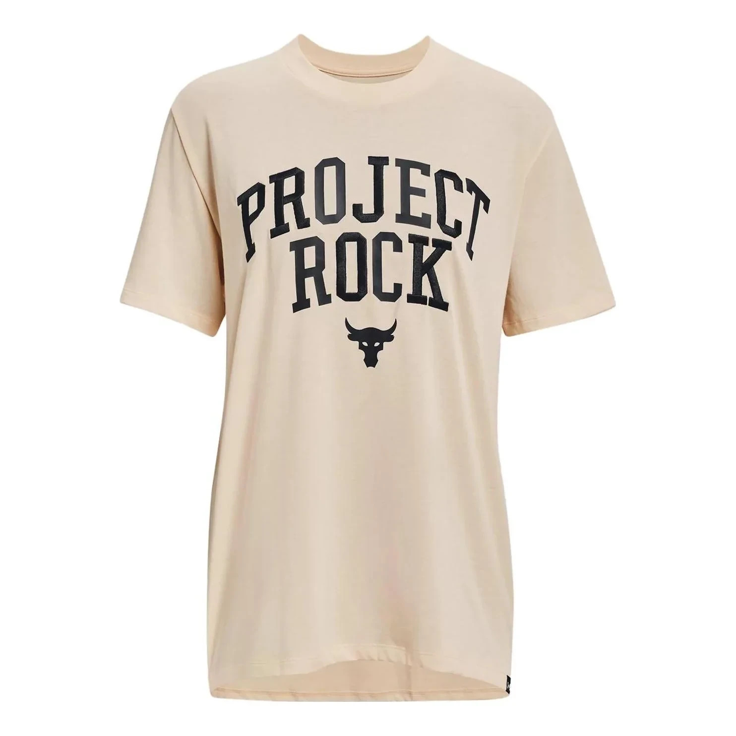 Under Armour UA Project Rock Women’s T Shirt XL Heavyweight campus Peach NWT