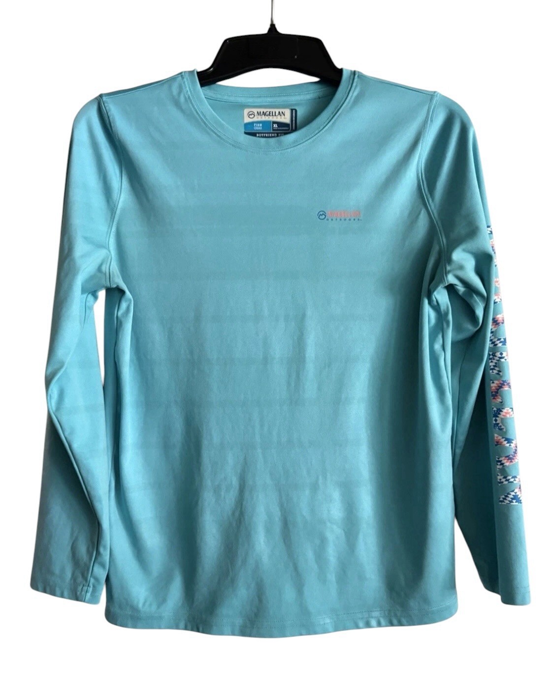 Magellan Women’s Sz XL Shirt Outdoor Fish Gear Boyfriend Fit Moisture Wicking