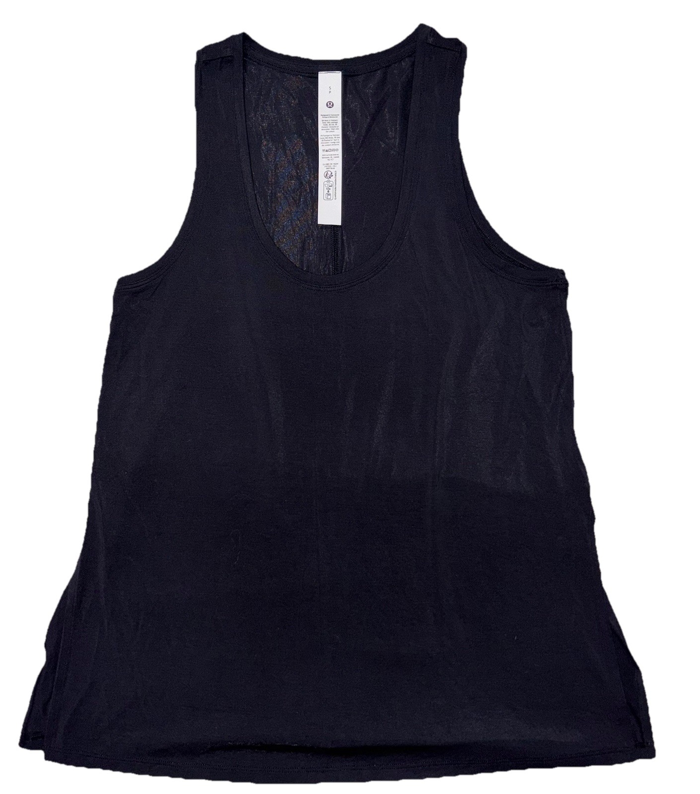 NWT☀️LULULEMON☀️SMALL☀️MODAL SILK SIDE SPLIT TANK☀️4-WAY STRETCH☀️BLACK☀️$58