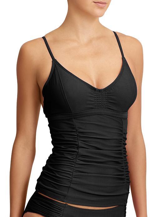 NWT Athleta Smocked Tankini, Black SIZE 34D/DD 34 D/DD #153155 /E221