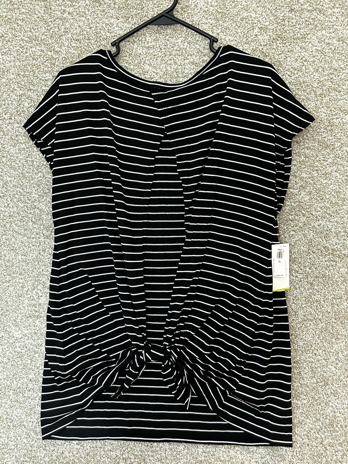 Old Navy Active Go Dry Open Back Striped Tank Top Size Large Tall