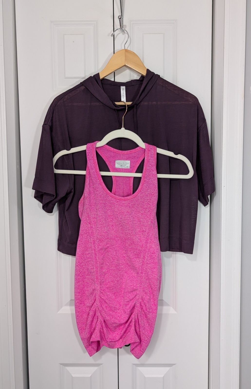Athleta Women’s Size XS Lot Of 2 Athletic Tops Purple Pink