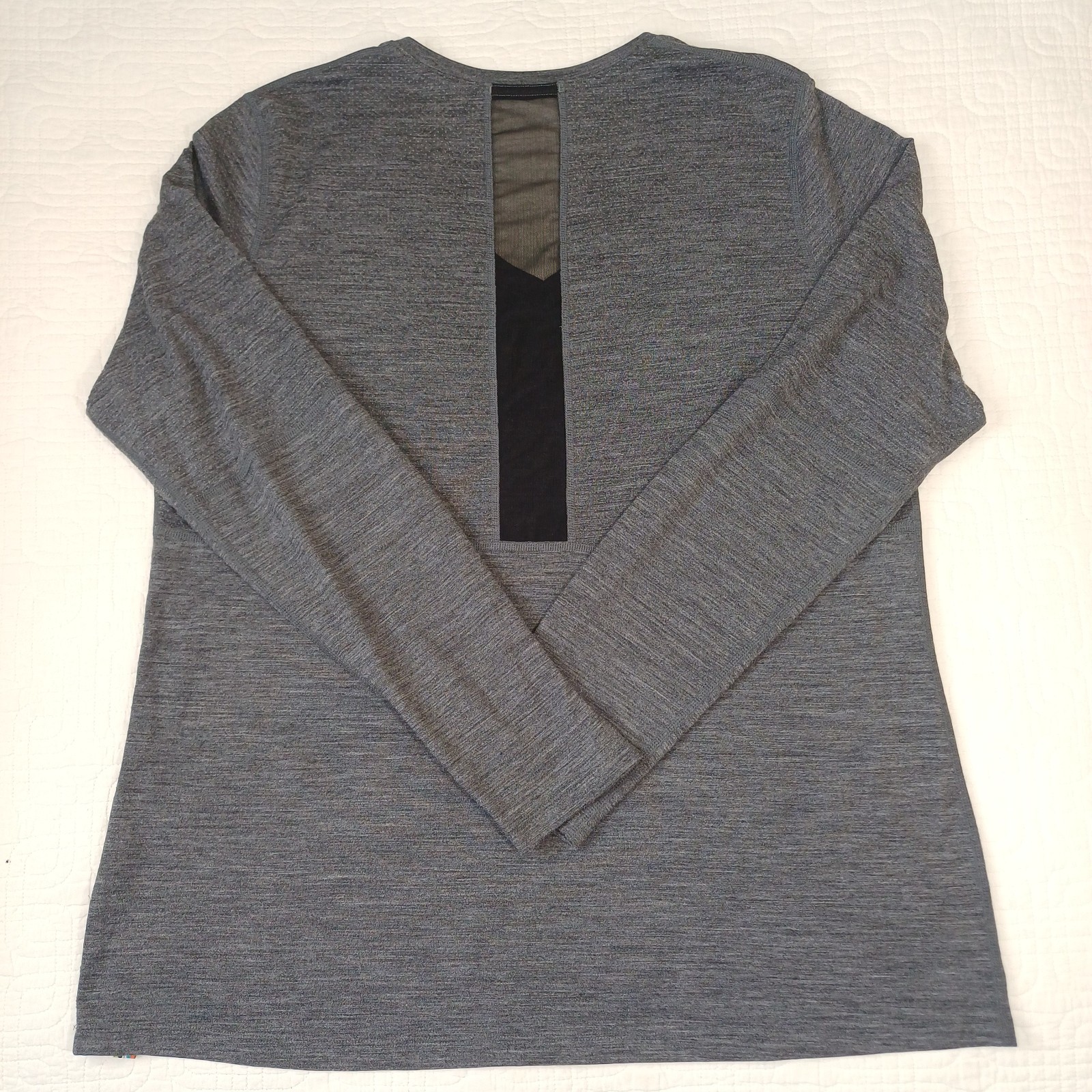 Smartwool 150 Merino Wool Base Layer Women Sz XL Grey Lightweight Top Breathable