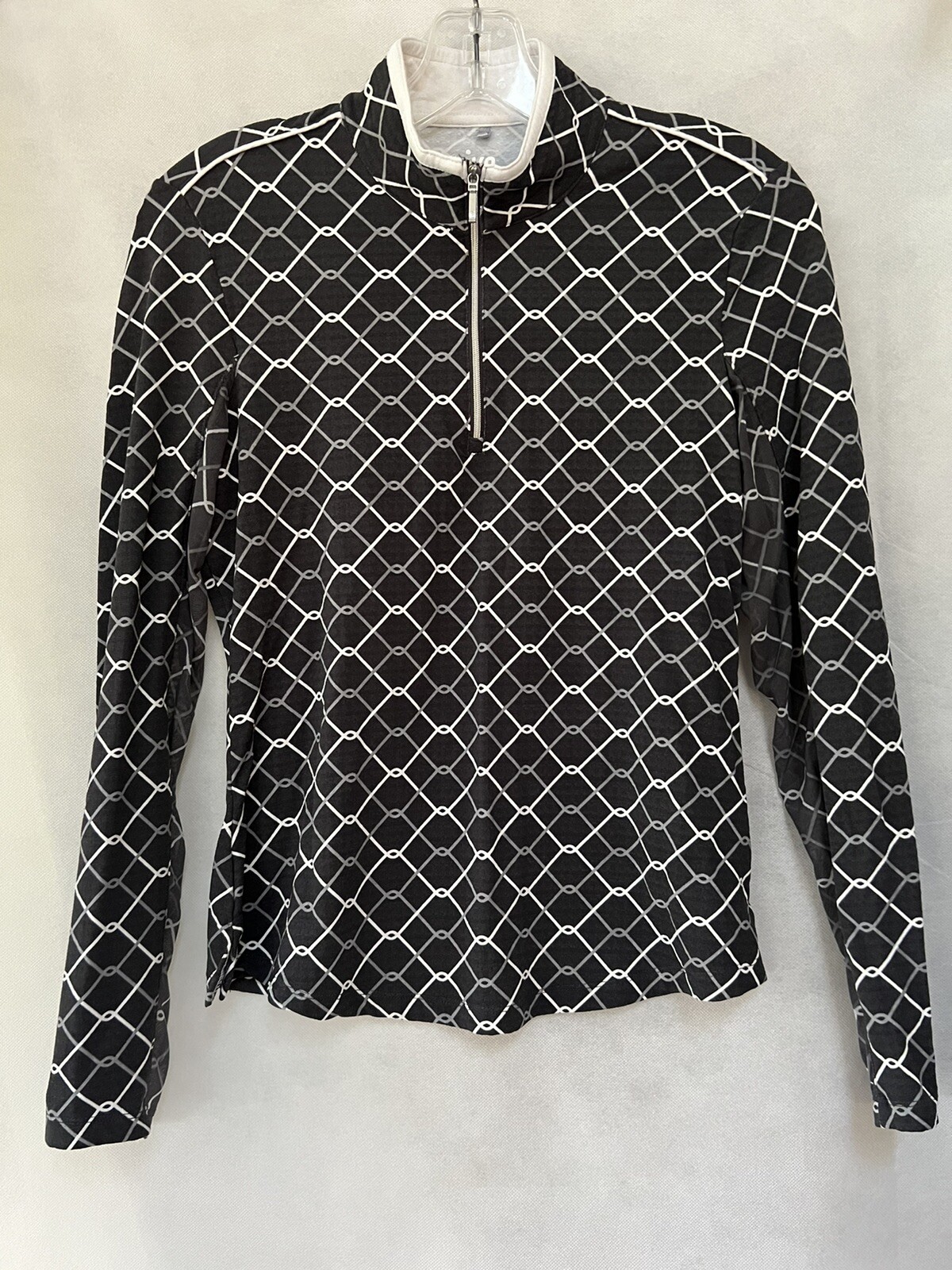 nivo sport golf long sleeve vents shirt top gray XS