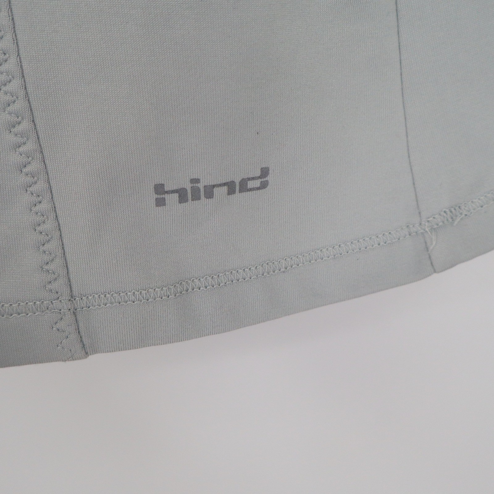 Hind Womens Quarter Zip Pullover Light Gray Athletic Long Sleeve Thumbhole M