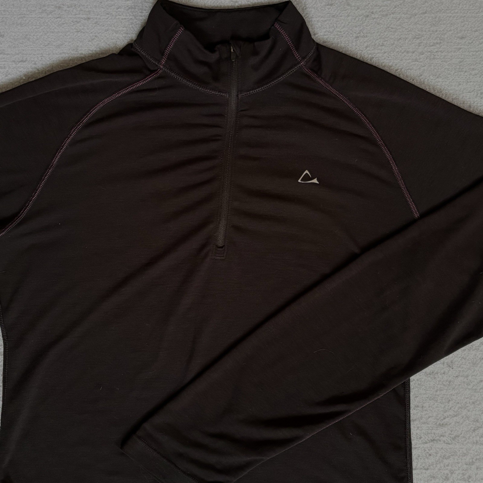 Paradox Merino Blend Women’s Medium 1/4 Zip Base Layer Shirt Thumb Hole Black