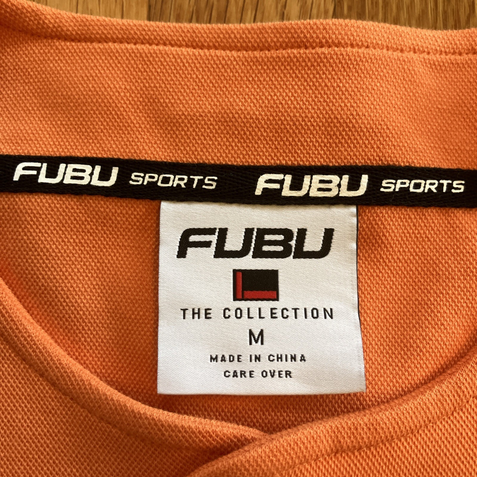 FUBU Hells Kitchen Broadway Orange Jersey Mens Medium HK Alicia Keys