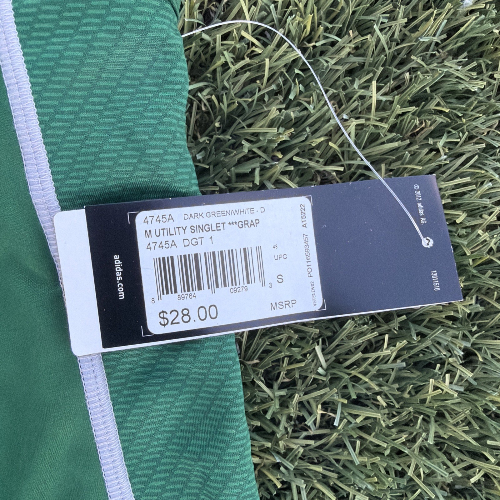Adidas ClimaCool Utility Compression Tank Top Dark Green Men Size Small