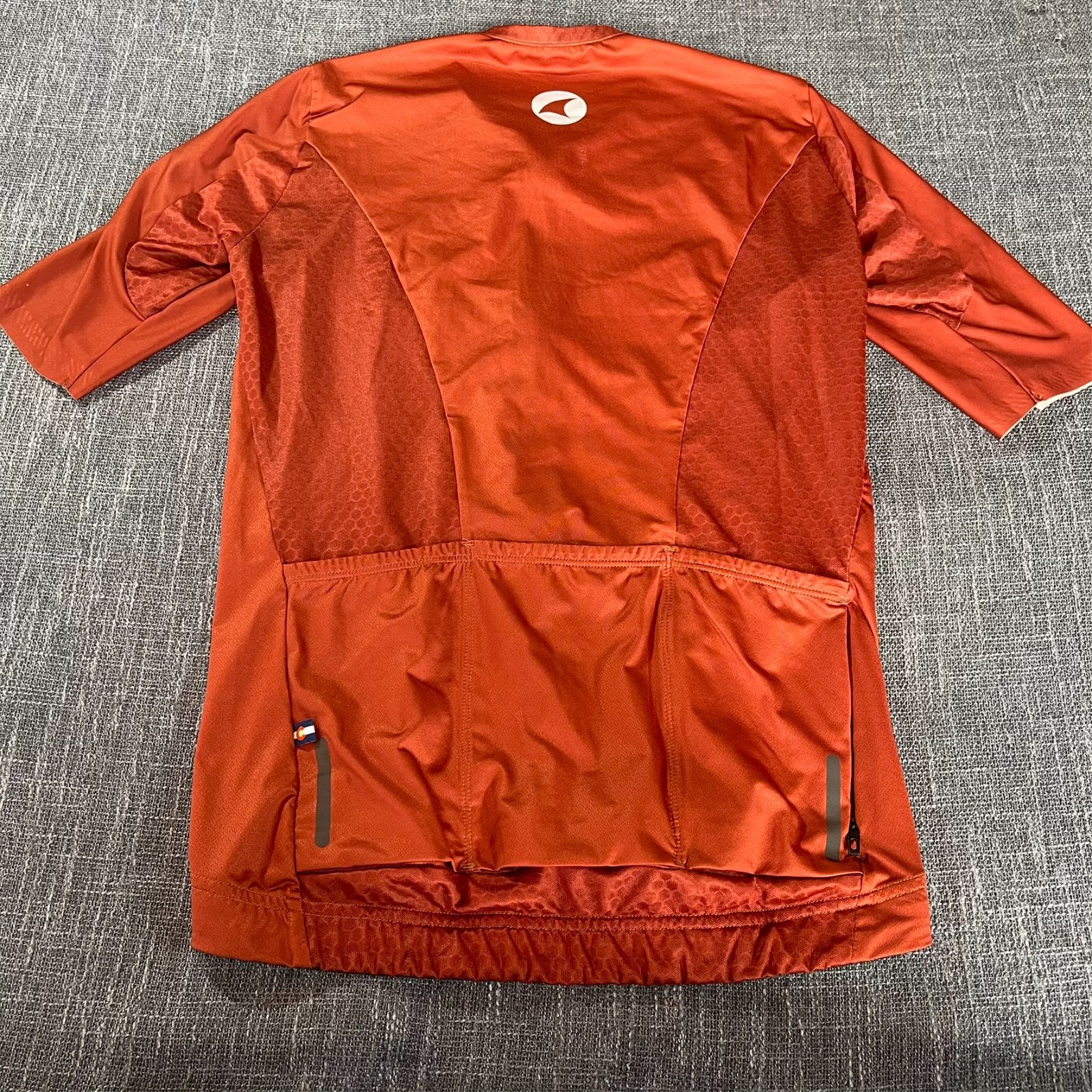 Pactimo Womens Size S Summit Jersey Burnt Orange Lightweight Cycling Top