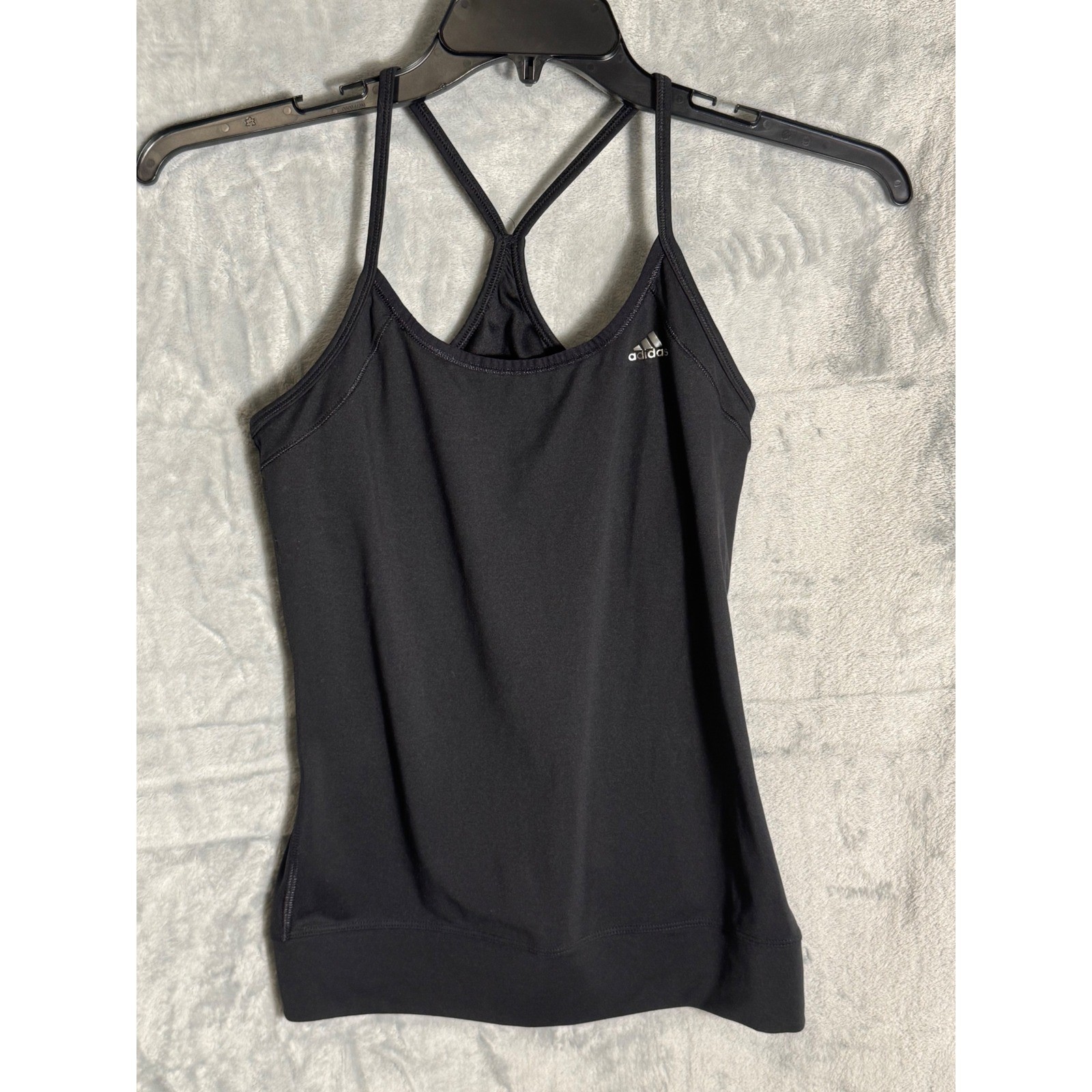 Adidas Performance Essentials Climalite Tank Top Black Shelf Bra Womens Medium