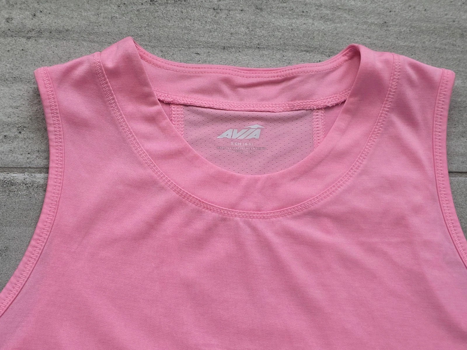 Avia Women’s S Pink Sleeveless Athletic Top Workout Tank Activewear