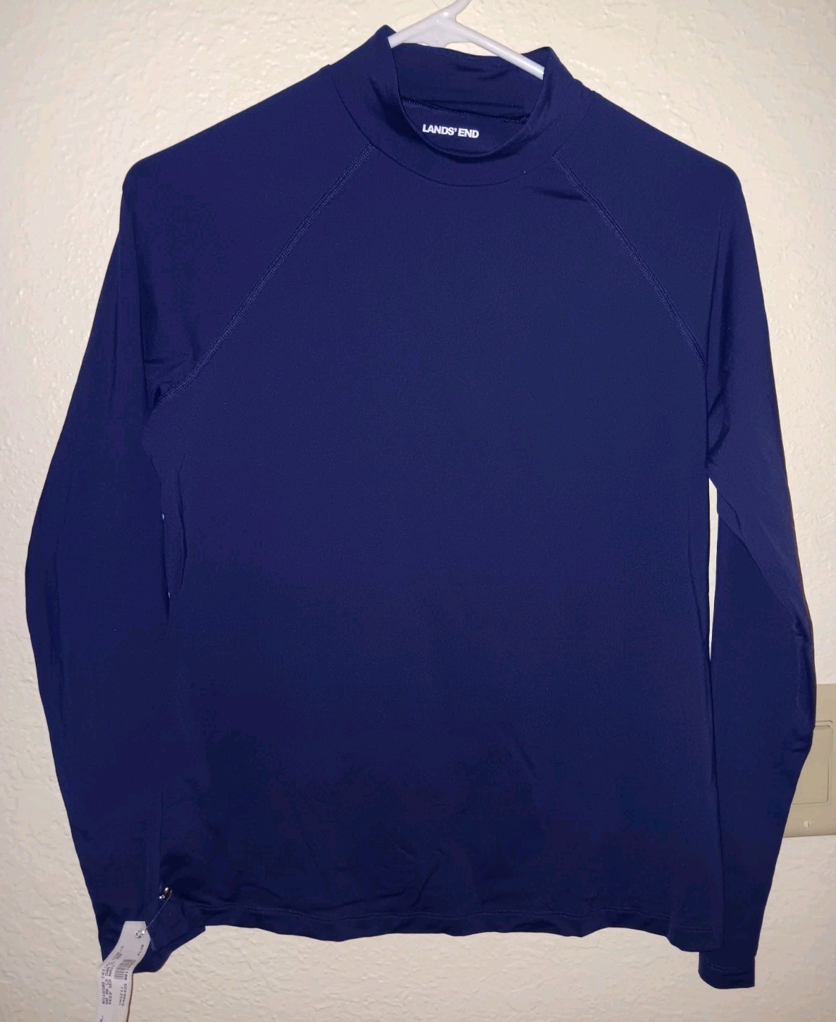 Lands End Womens Small Long Sleeve Loose Fit Casual Pullover Athletic Top Shirt