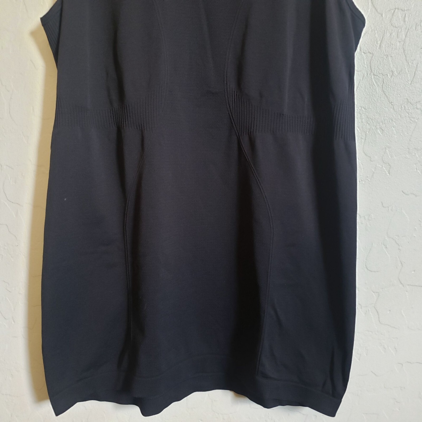 ZYIA Active Copper Charged Seamless Racerback Tank Top Nylon Black Sz Women’s XL
