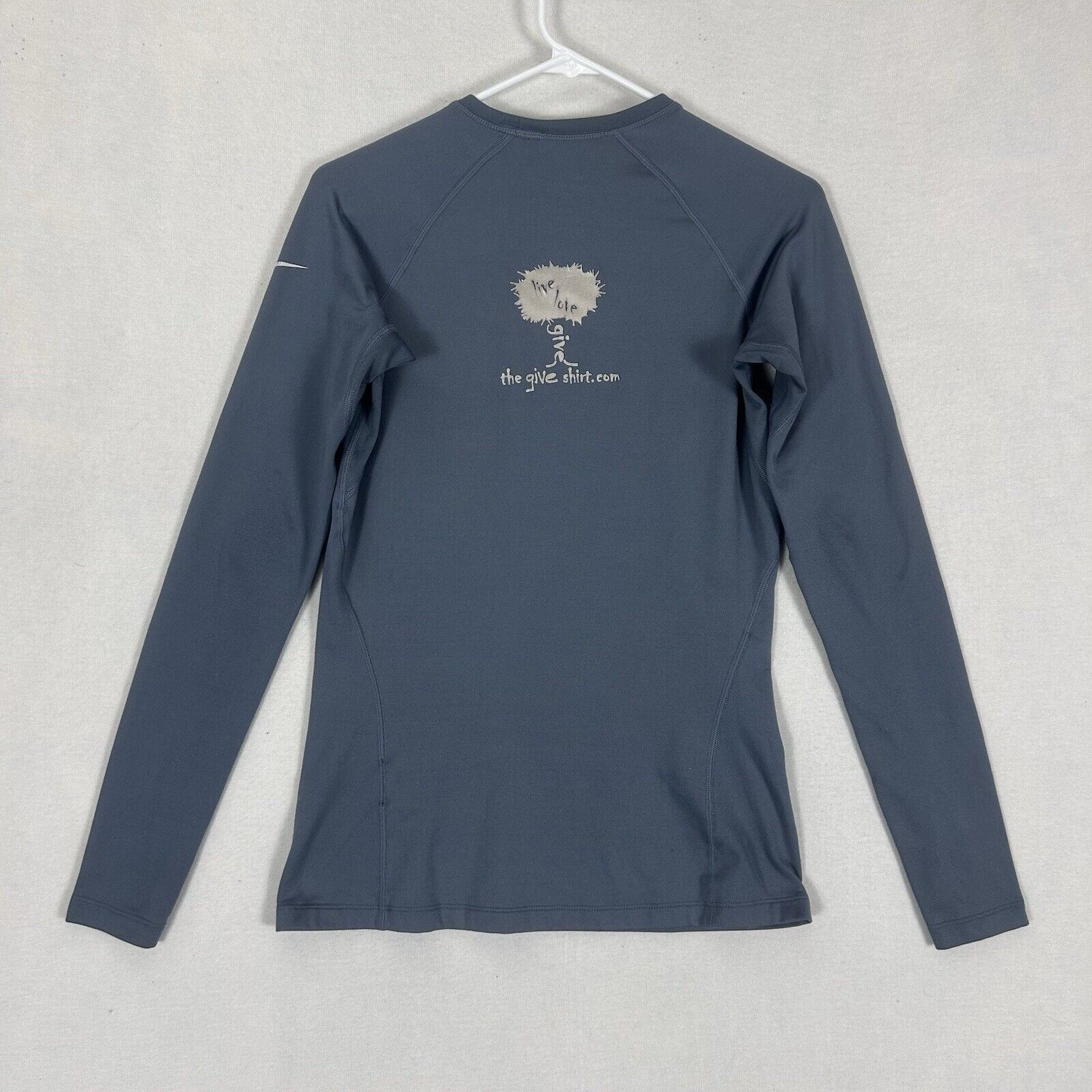 Nike Pro Combat Dri-Fit Compression Womens Medium Long Sleeve Shirt Logo Sports