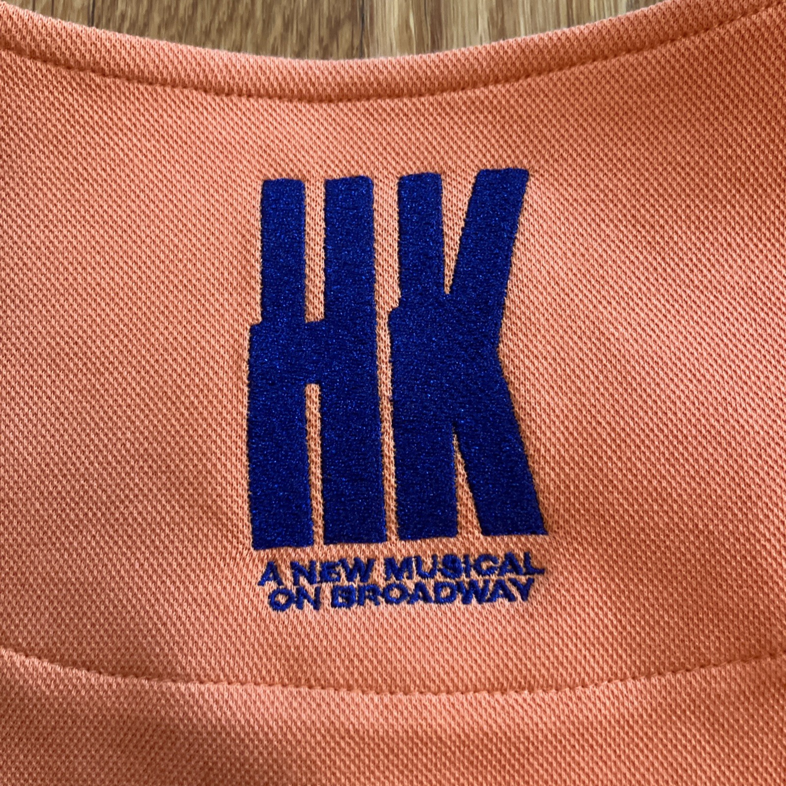 FUBU Hells Kitchen Broadway Orange Jersey Mens Medium HK Alicia Keys