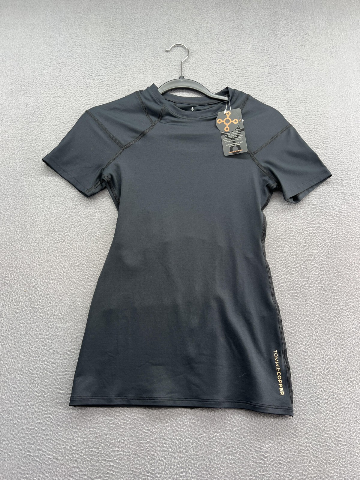 Tommie Copper Shirt Womens Small Black Compression Short Sleeve Copper Znergy