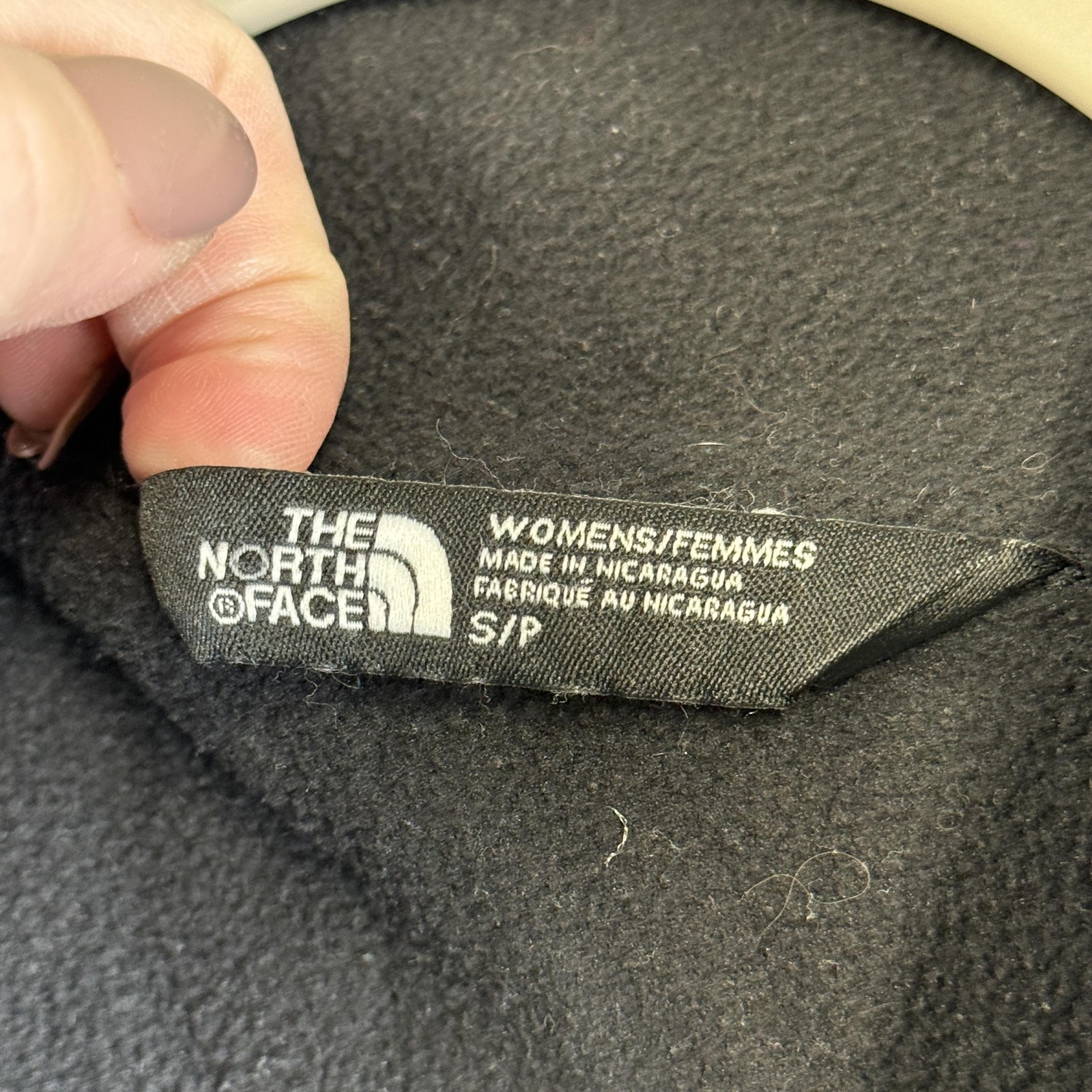 The North Face Pullover Womens Small Black Fleece 1/4 Zip Pocket Hiking Top