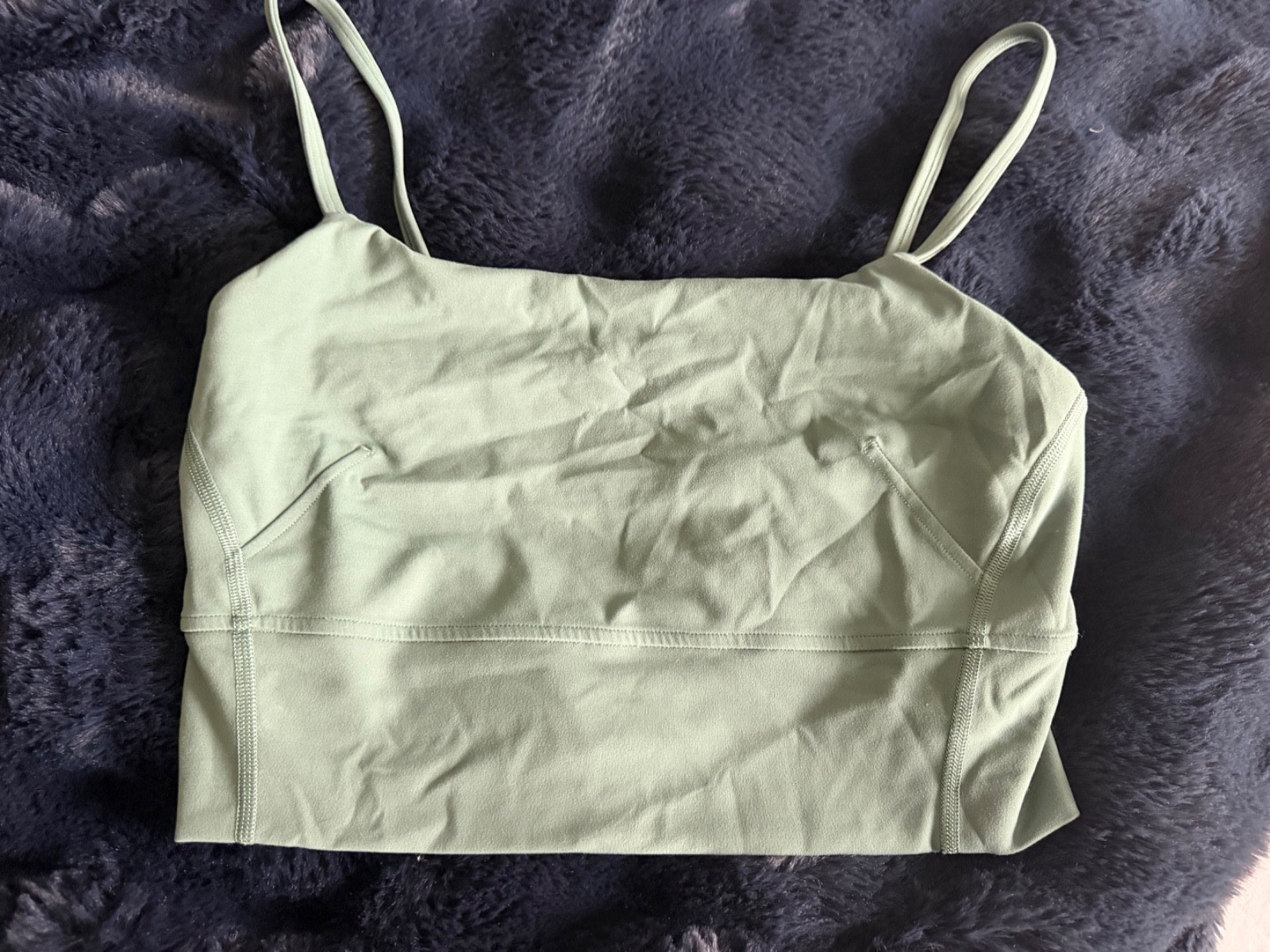 Lululemon Wunder Under Strappy Tank Size 8 Medium Forest