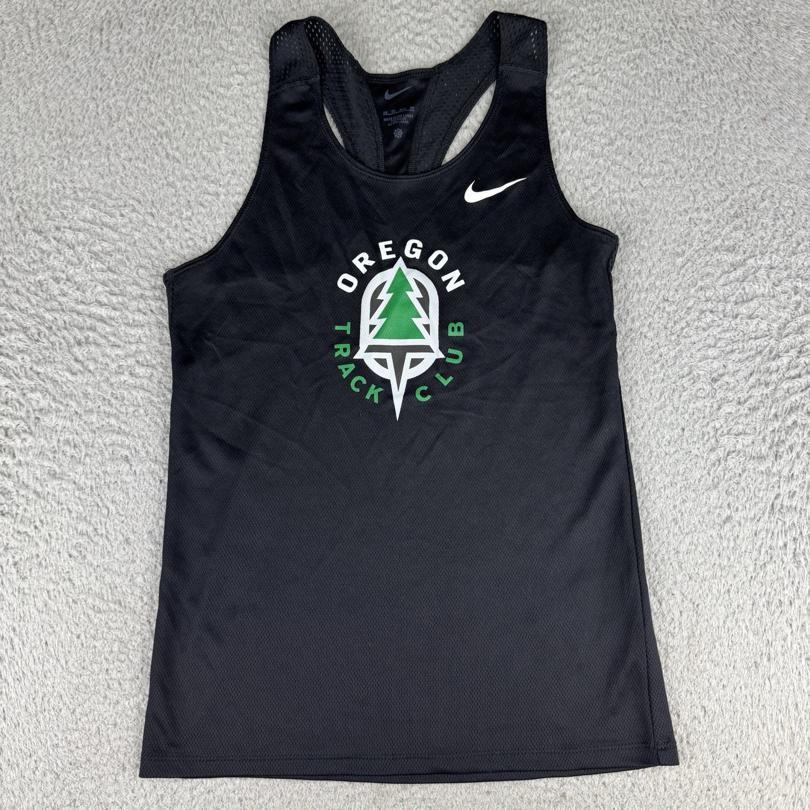 Oregon Track Club Racing Singlet Tank Top Nike Women’s Xs Black
