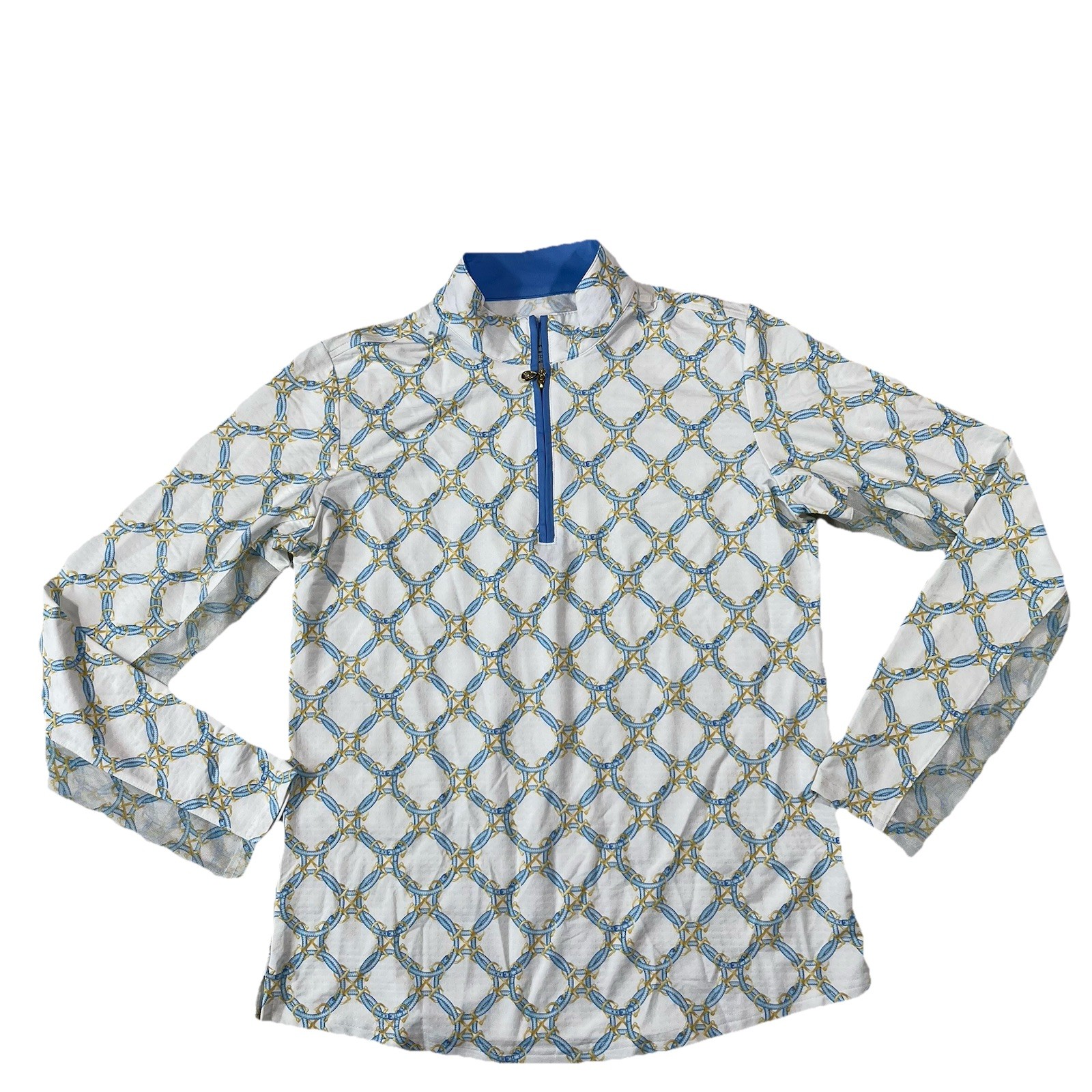 San Soleil 1/4 Zip UPF 50 Cooling Golf Pullover Mesh Size Medium Multicolor M2