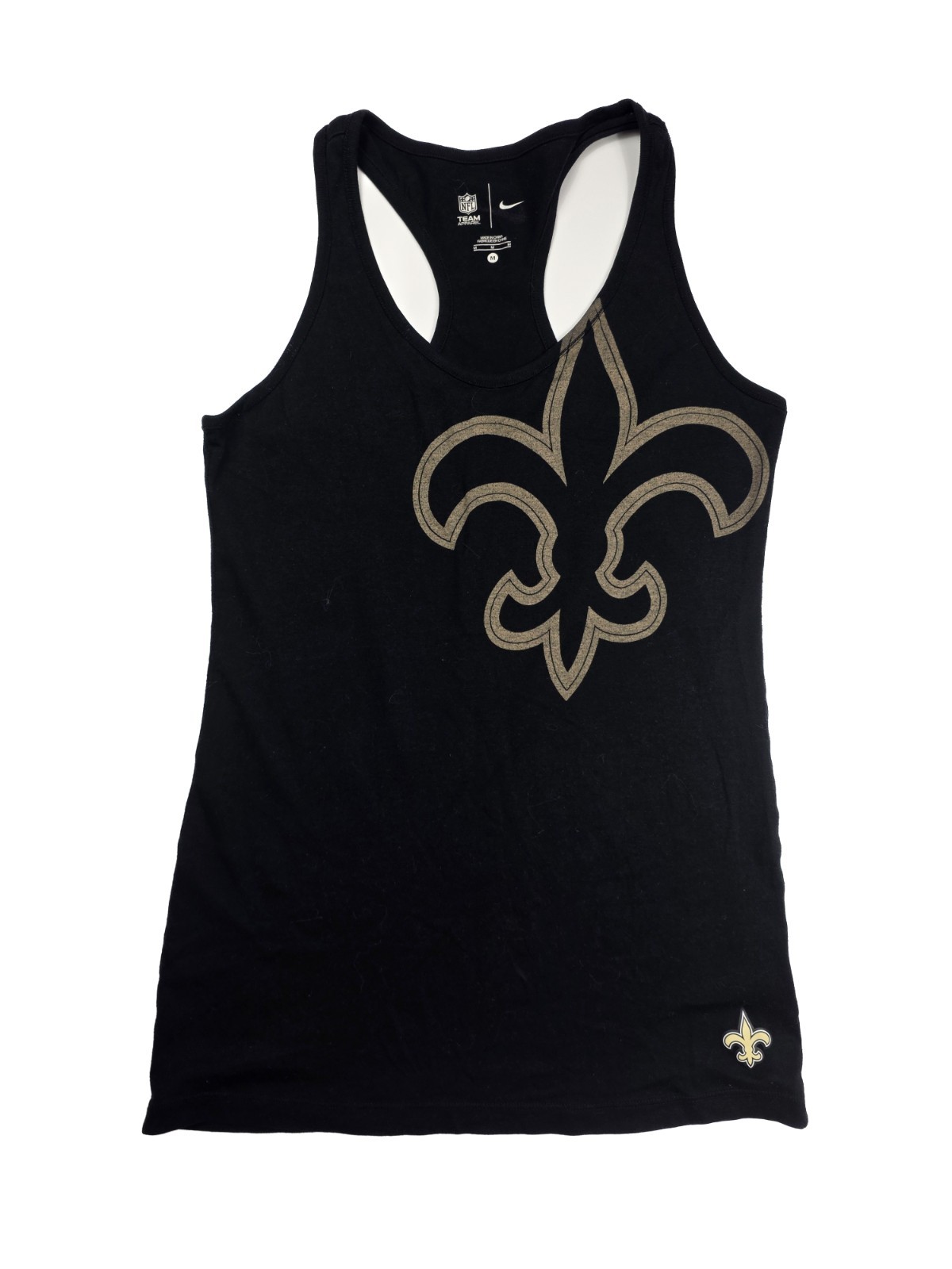 Nike NFL Team Apparel Black Saints Razorback Tank Top Women’s Size Medium