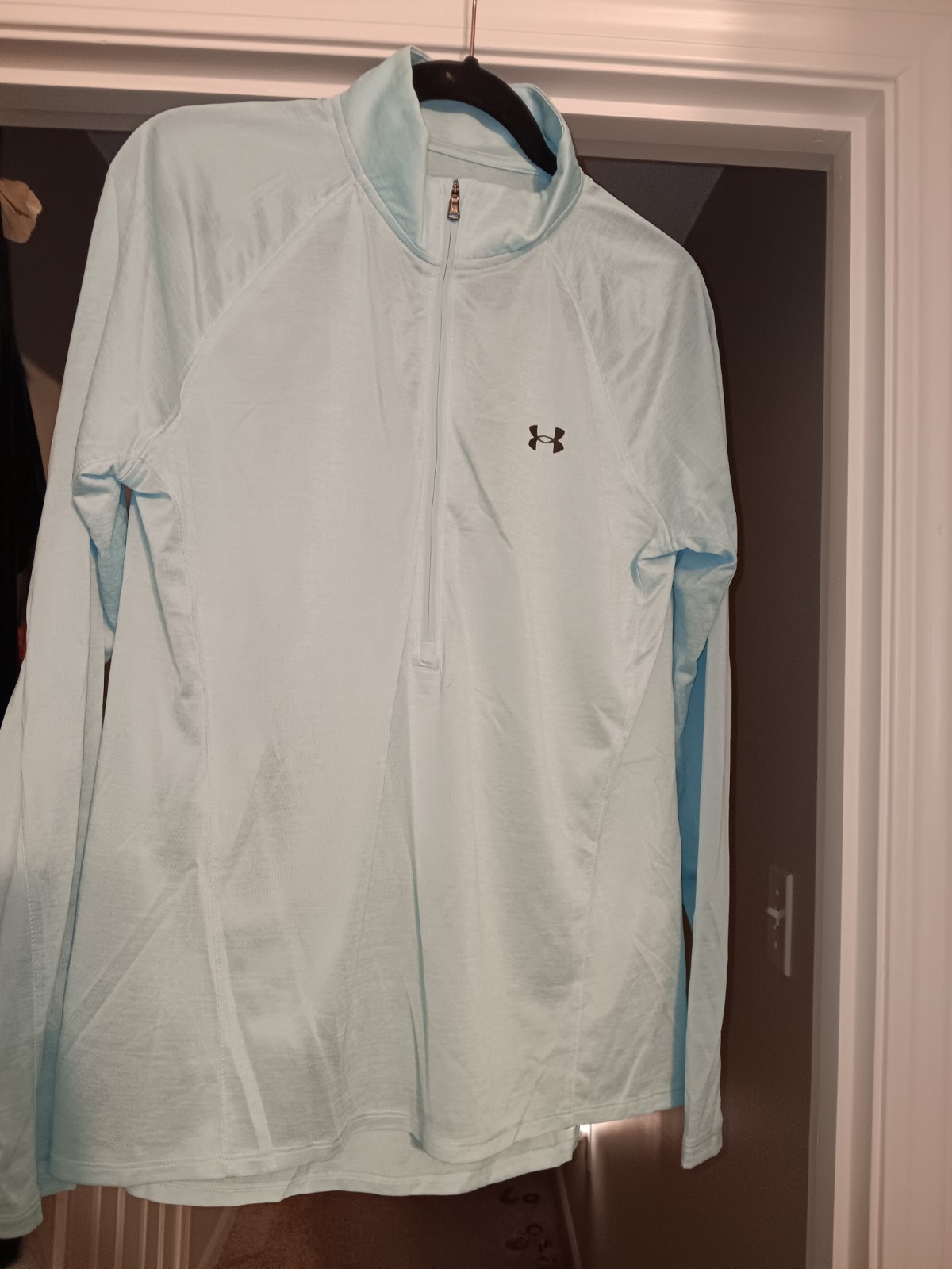Women’s Aqua Seafoam Under Armour Loose Fit XL 1/2 Zip Pullover Airy Lightweight