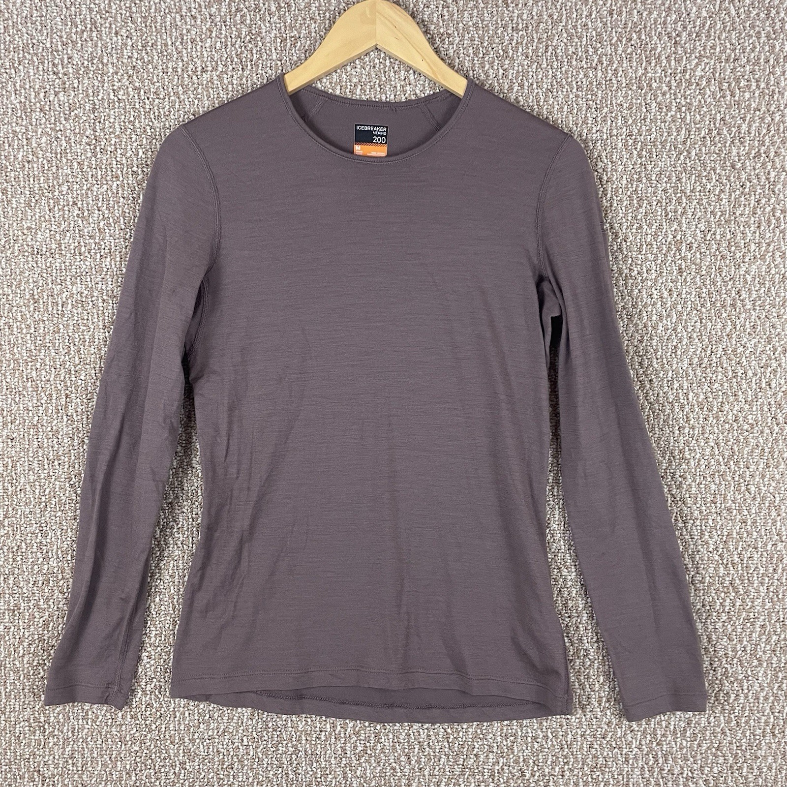 Icebreaker Shirt Womens Medium Merino 200 Wool Performance Base Layer Hiking 298