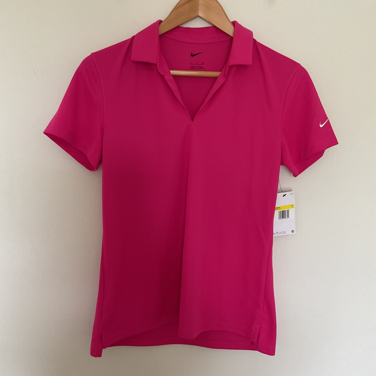 Nike Women’s Dri-Fit Micro Pique 2.0 Polo Sz S Pink DC1991-616 NWT