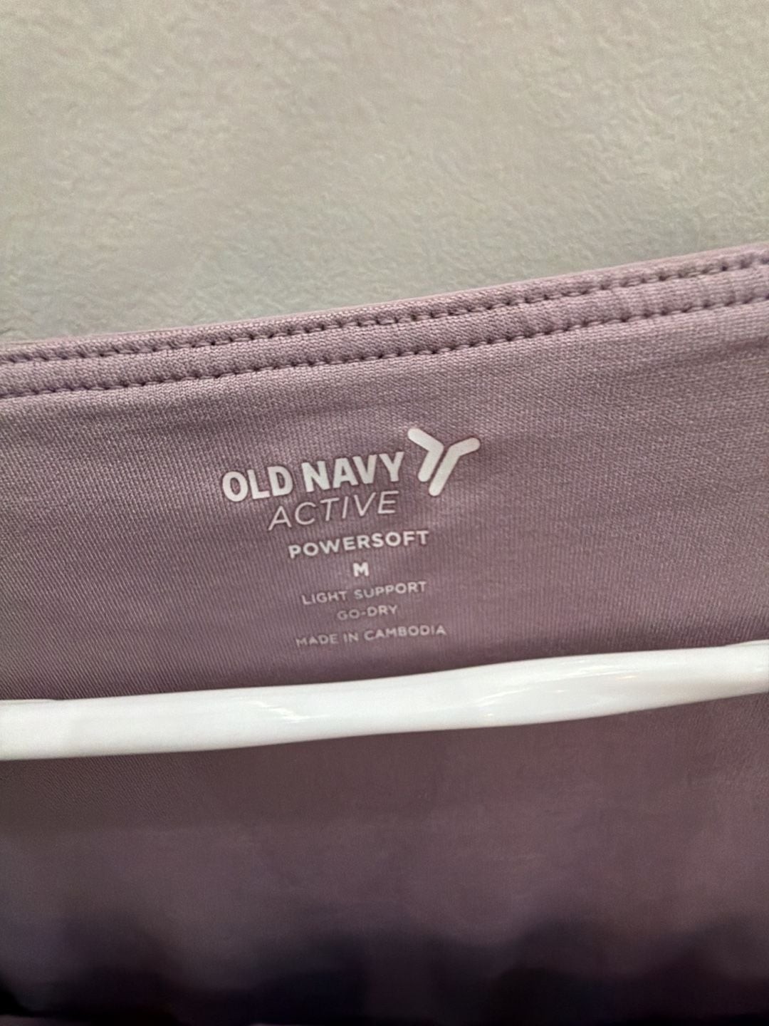 Old Navy Active Powersoft Go-Dry Long-Sleeve Square Neck Crop Top