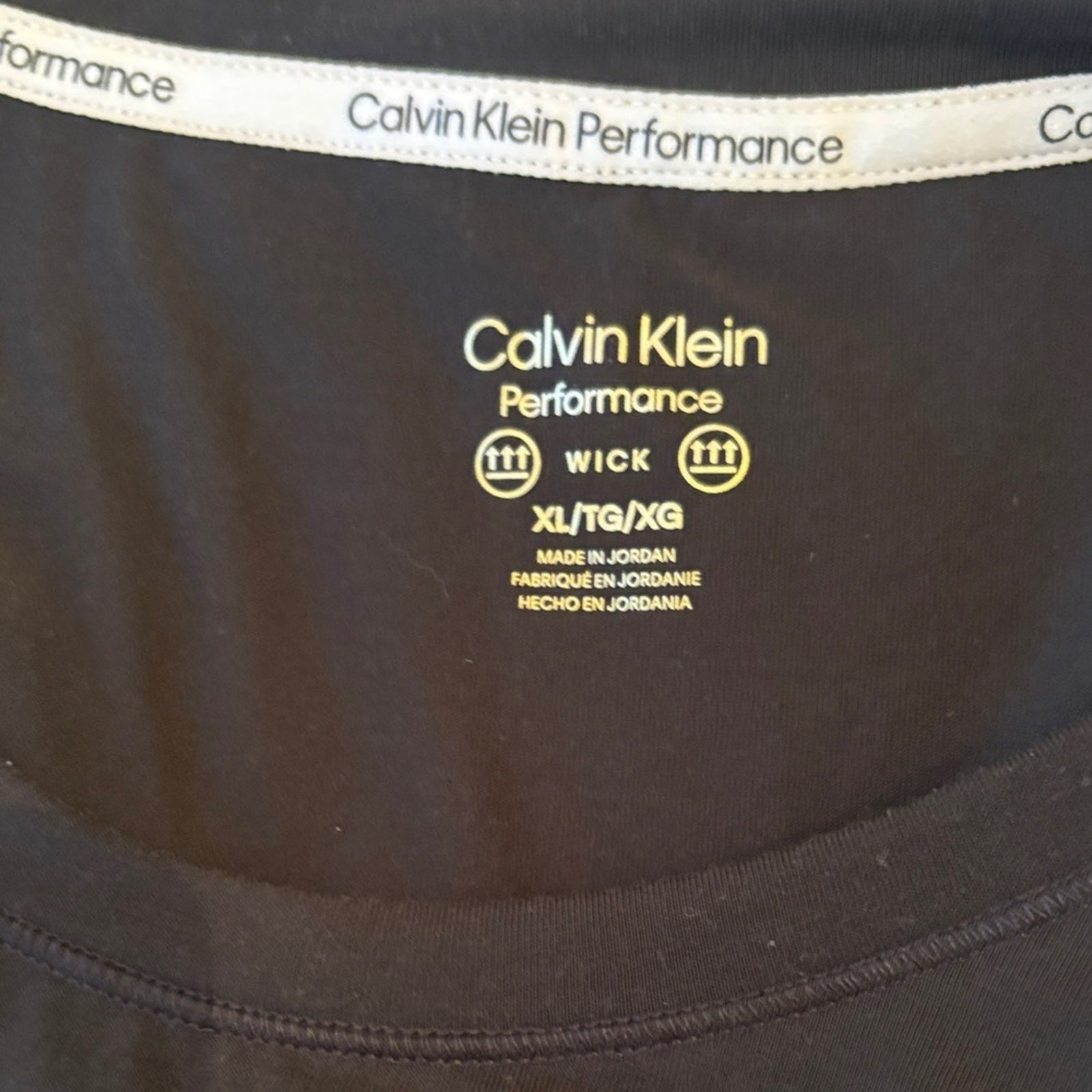 NWT Performance wick Calvin Klein Black Tank Top